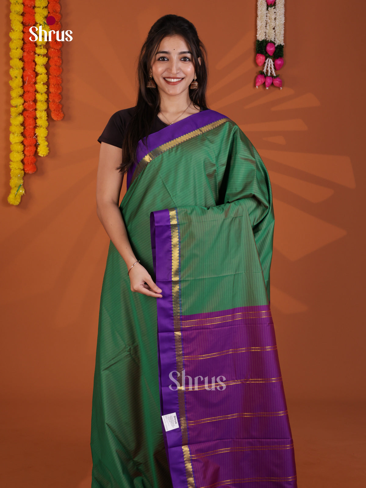 DLS09022 - Semi Silk Saree - Shop on Shrus.com