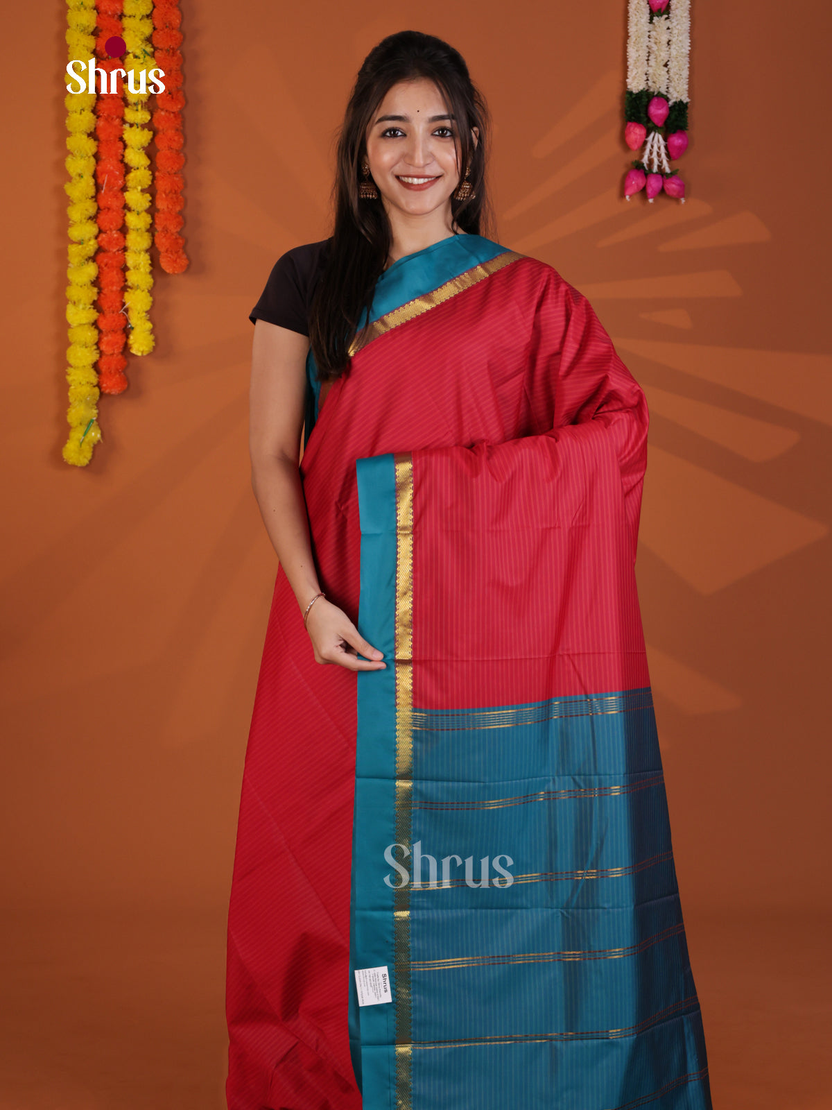 DLS09023 - Semi Silk Saree - Shop on Shrus.com