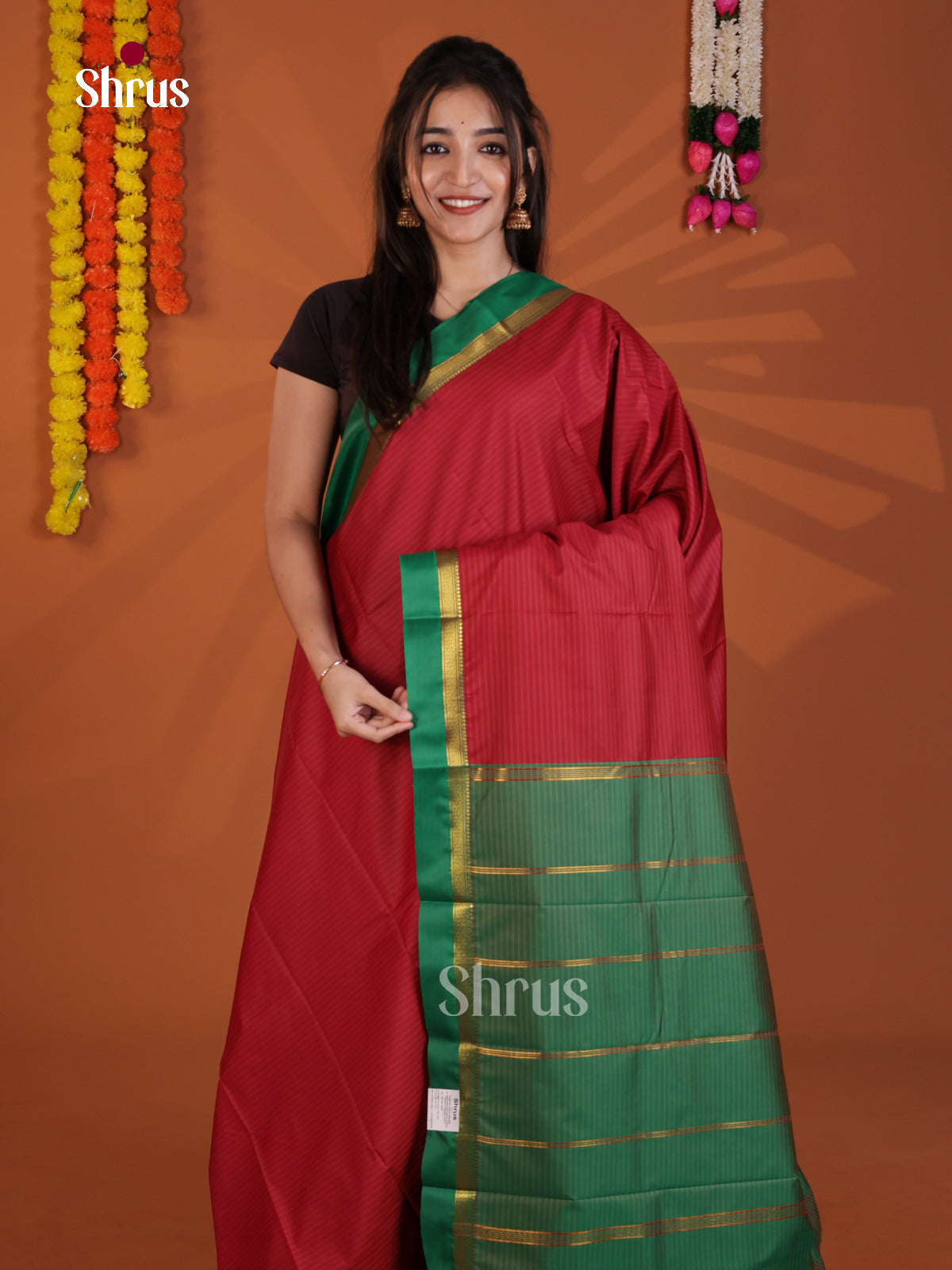DLS09029 - Semi Silk Saree - Shop on Shrus.com
