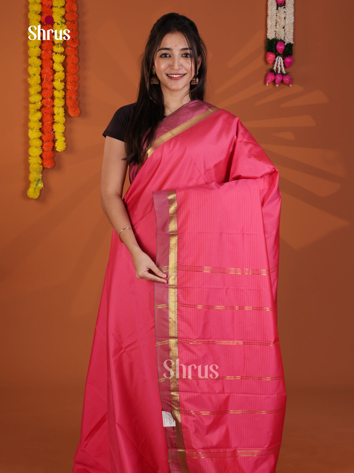 DLS09036 - Semi Silk Saree - Shop on Shrus.com