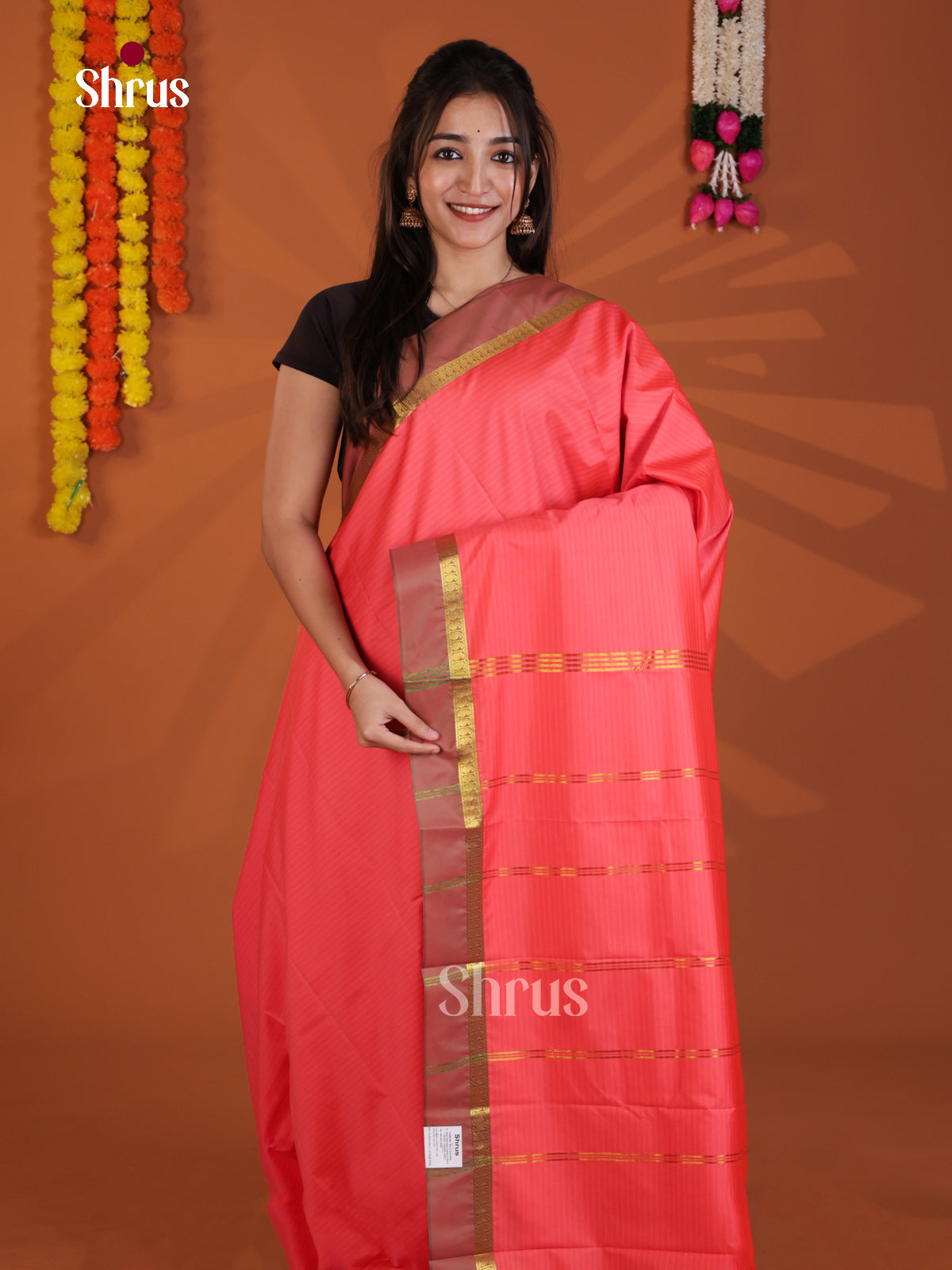DLS09039 - Semi Silk Saree - Shop on Shrus.com