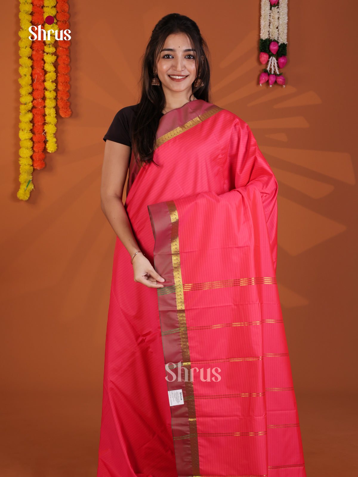 DLS09040 - Semi Silk Saree - Shop on Shrus.com
