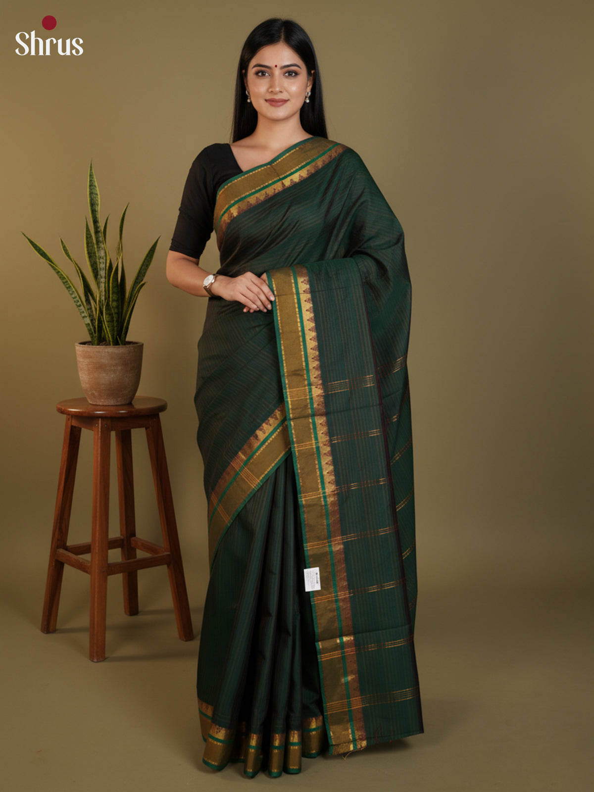 DLS09046 - Semi Silk Saree - Shop on Shrus.com