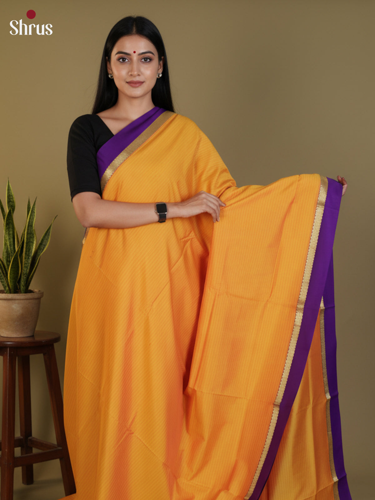 DLS09059 - Semi Silk Saree - Shop on Shrus.com