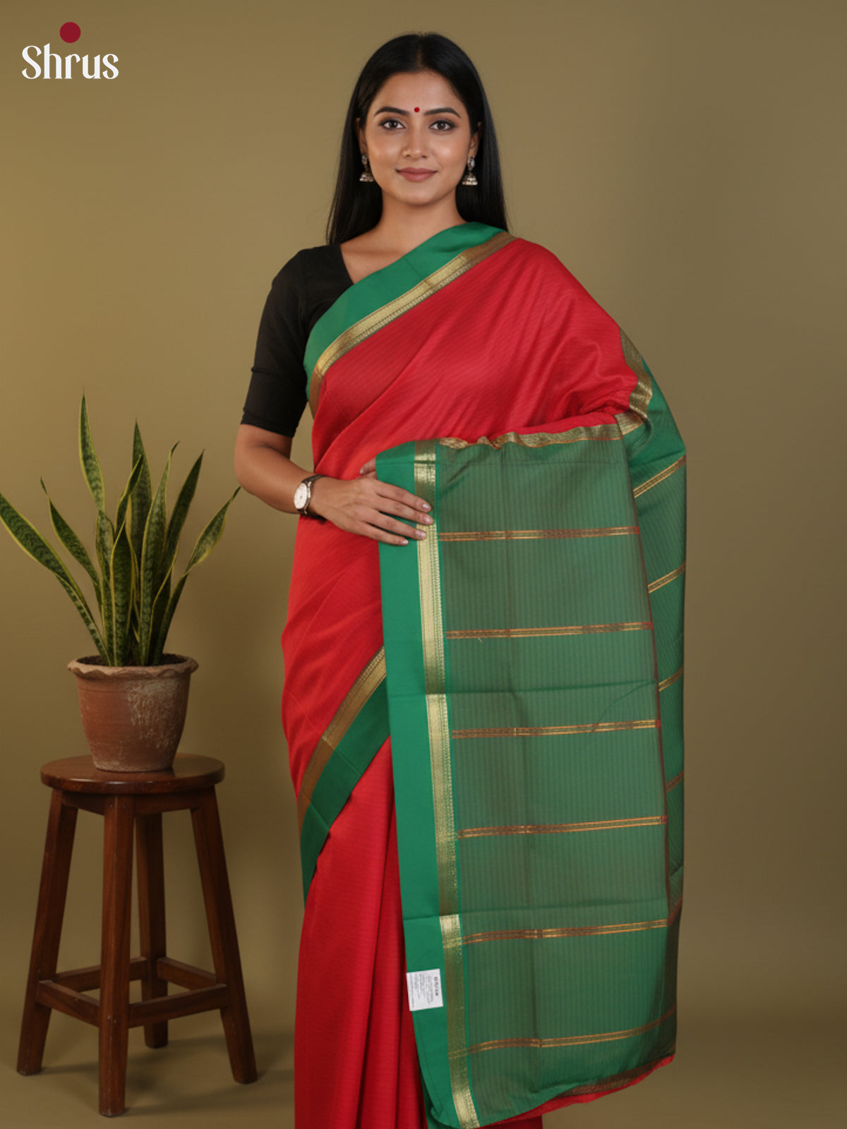 DLS09061 - Semi Silk Saree - Shop on Shrus.com