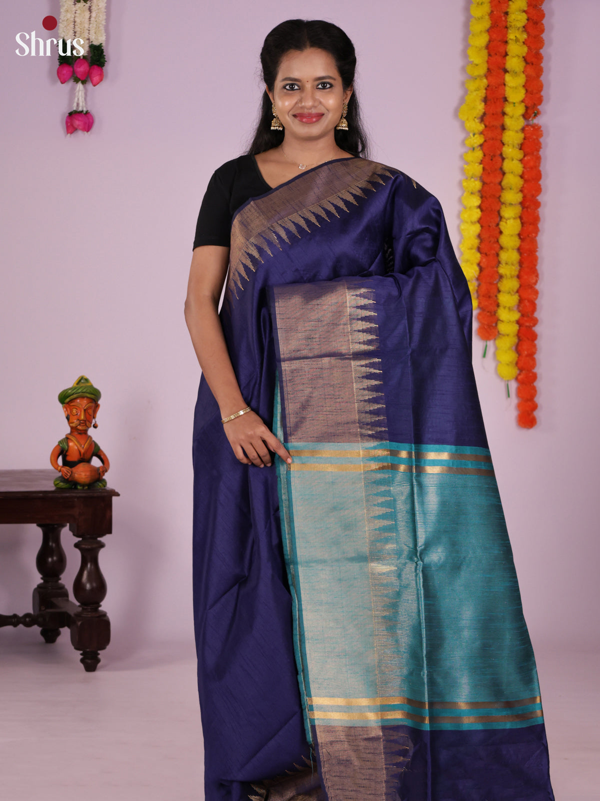 DLS11071 - Semi Rawsilk Saree