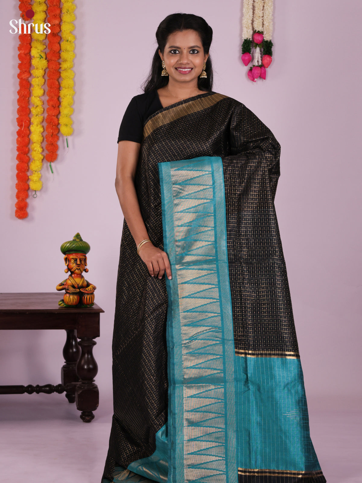 DLS11146 - Semi Rawsilk Saree