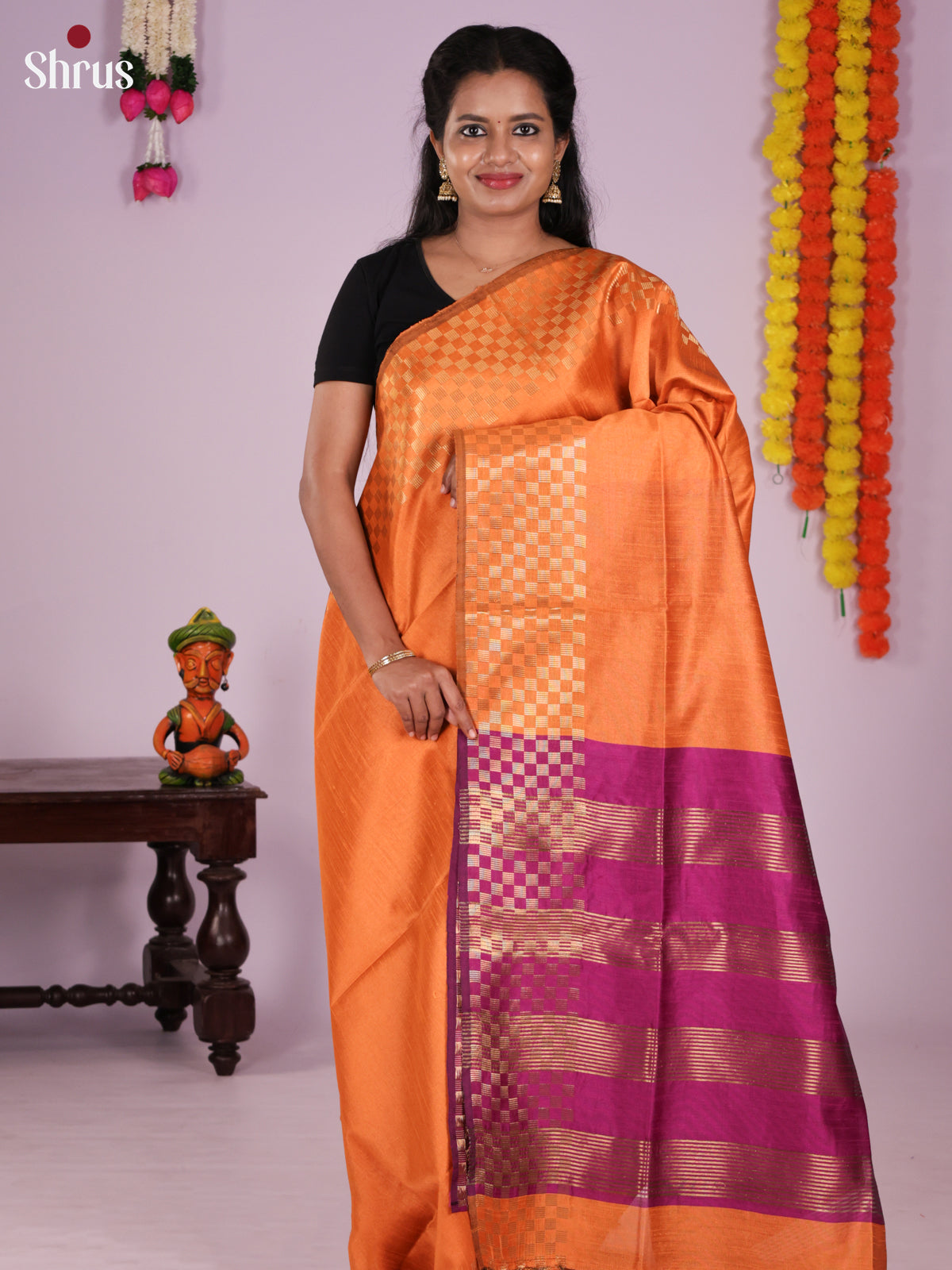 DLS11174 - Semi Rawsilk Saree