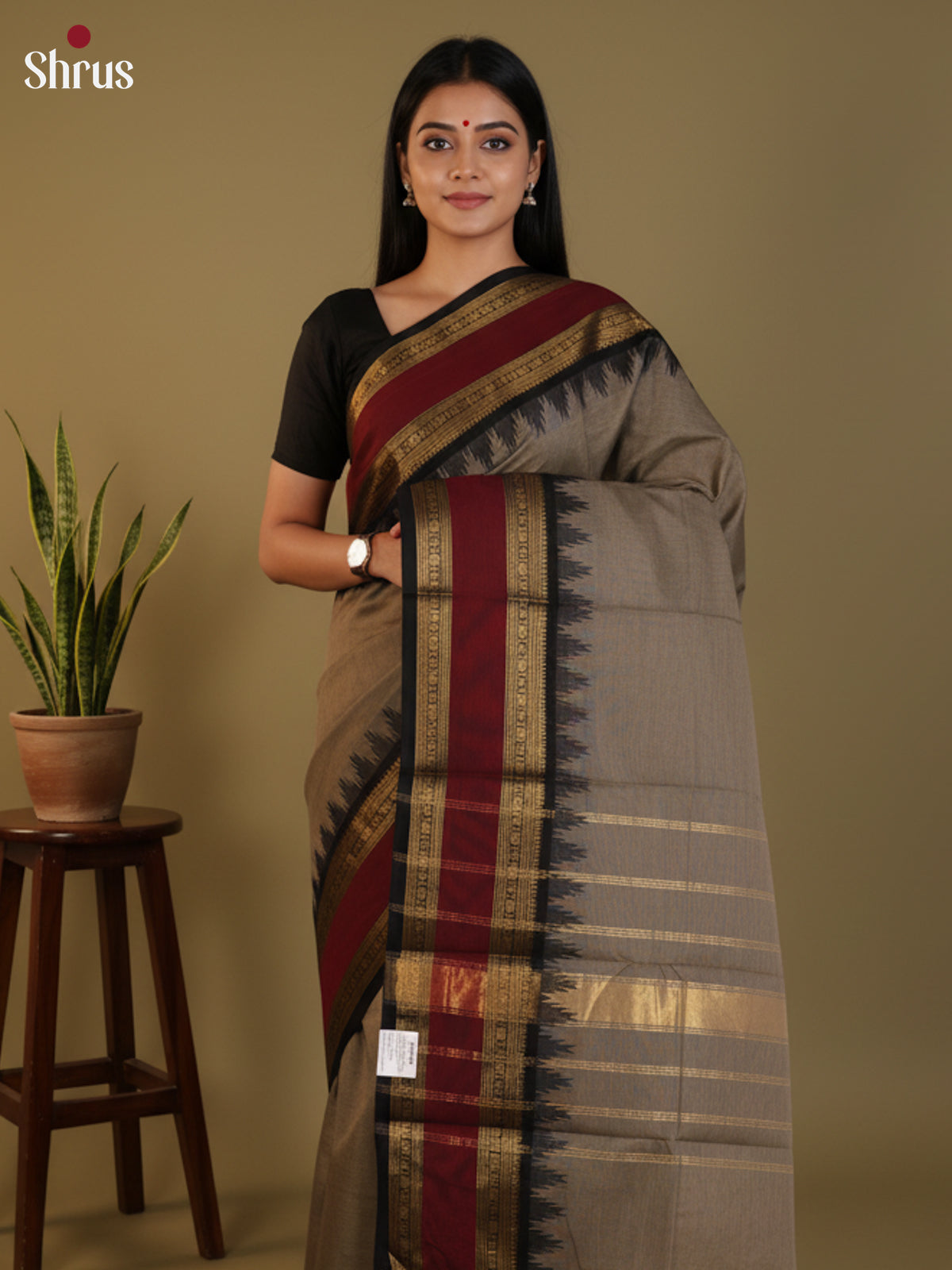 DLS13001 - Chettinad Cotton Saree - Shop on Shrus.com