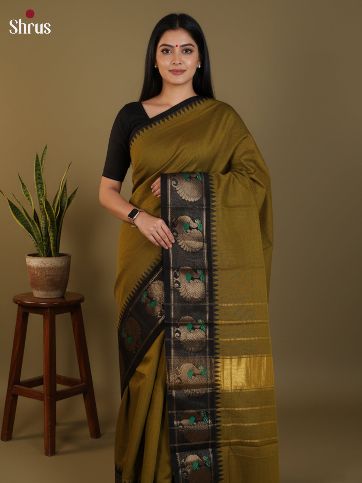 DLS13009 - Chettinad Cotton Saree - Shop on Shrus.com