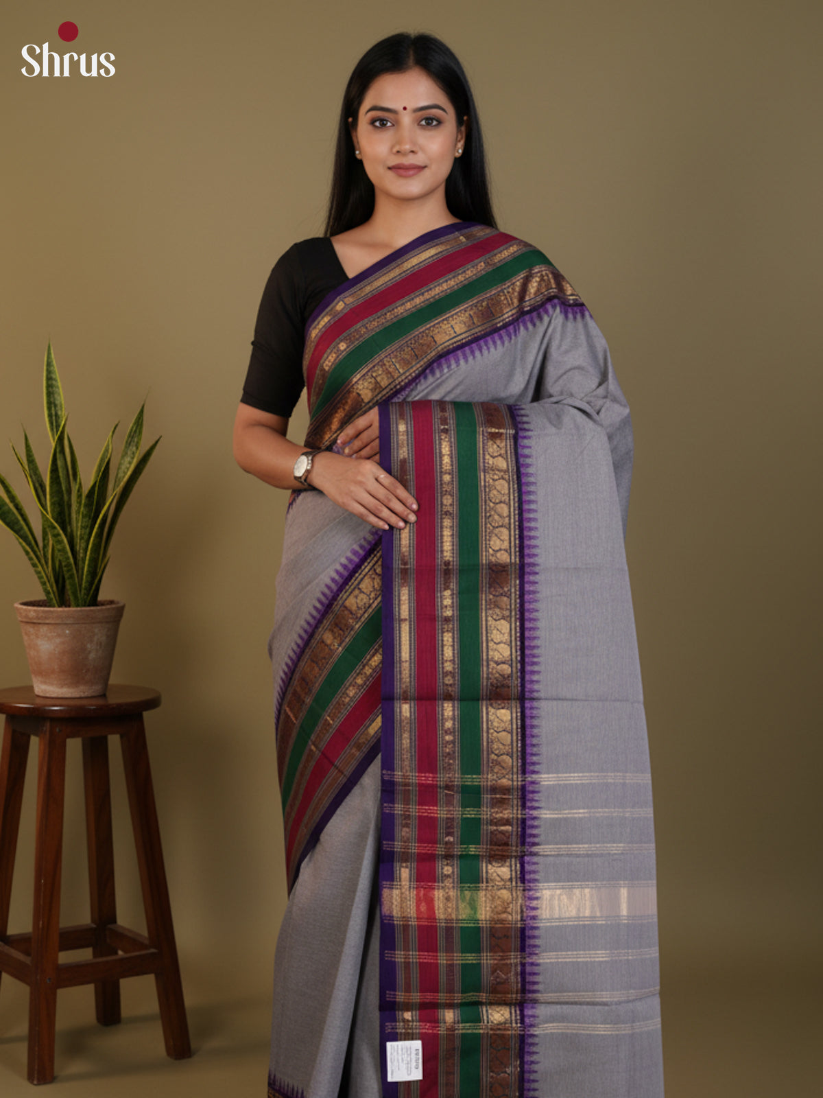 DLS13011 - Chettinad Cotton Saree - Shop on Shrus.com