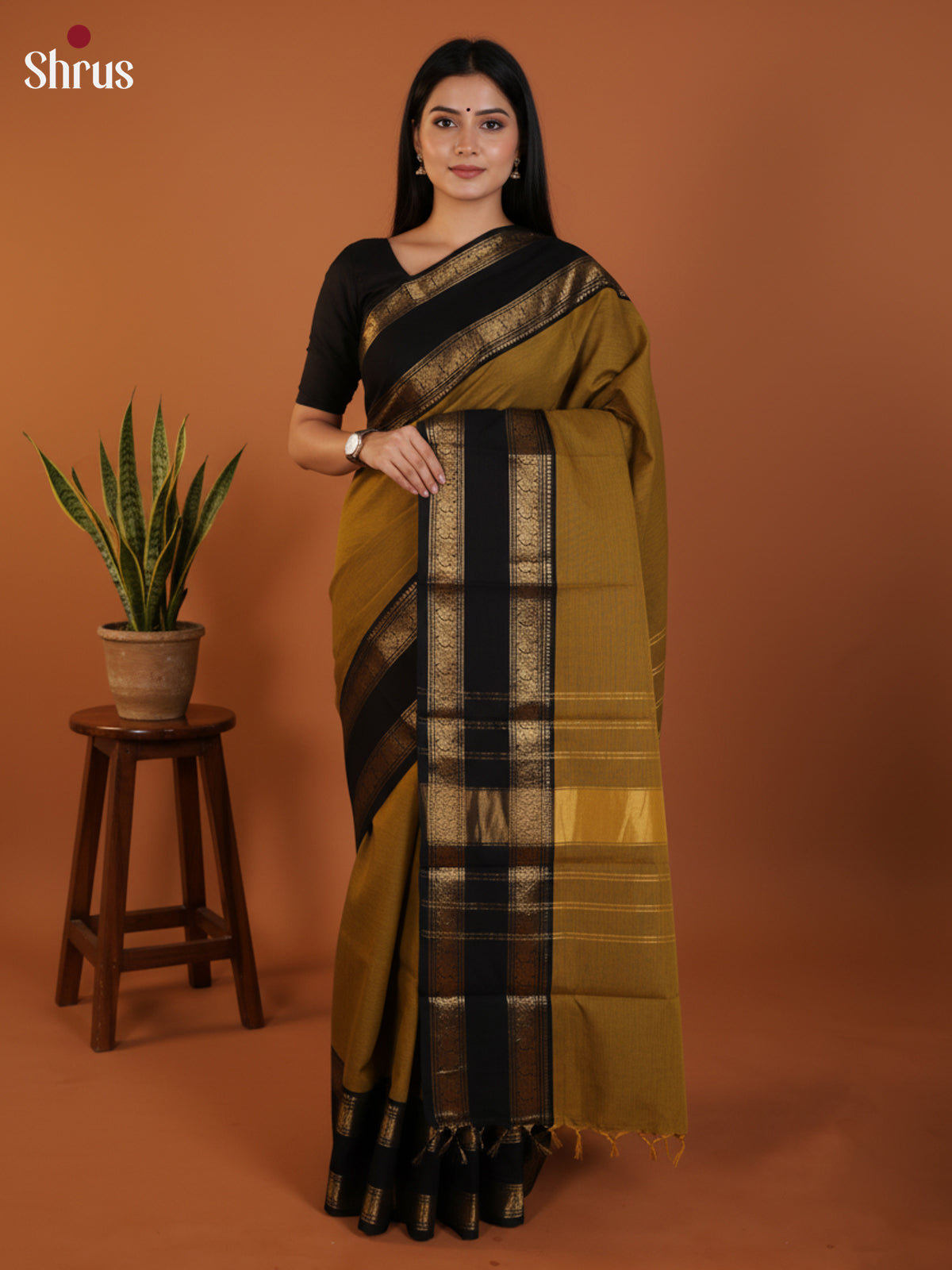 DLS13012 - Chettinad Cotton Saree - Shop on Shrus.com