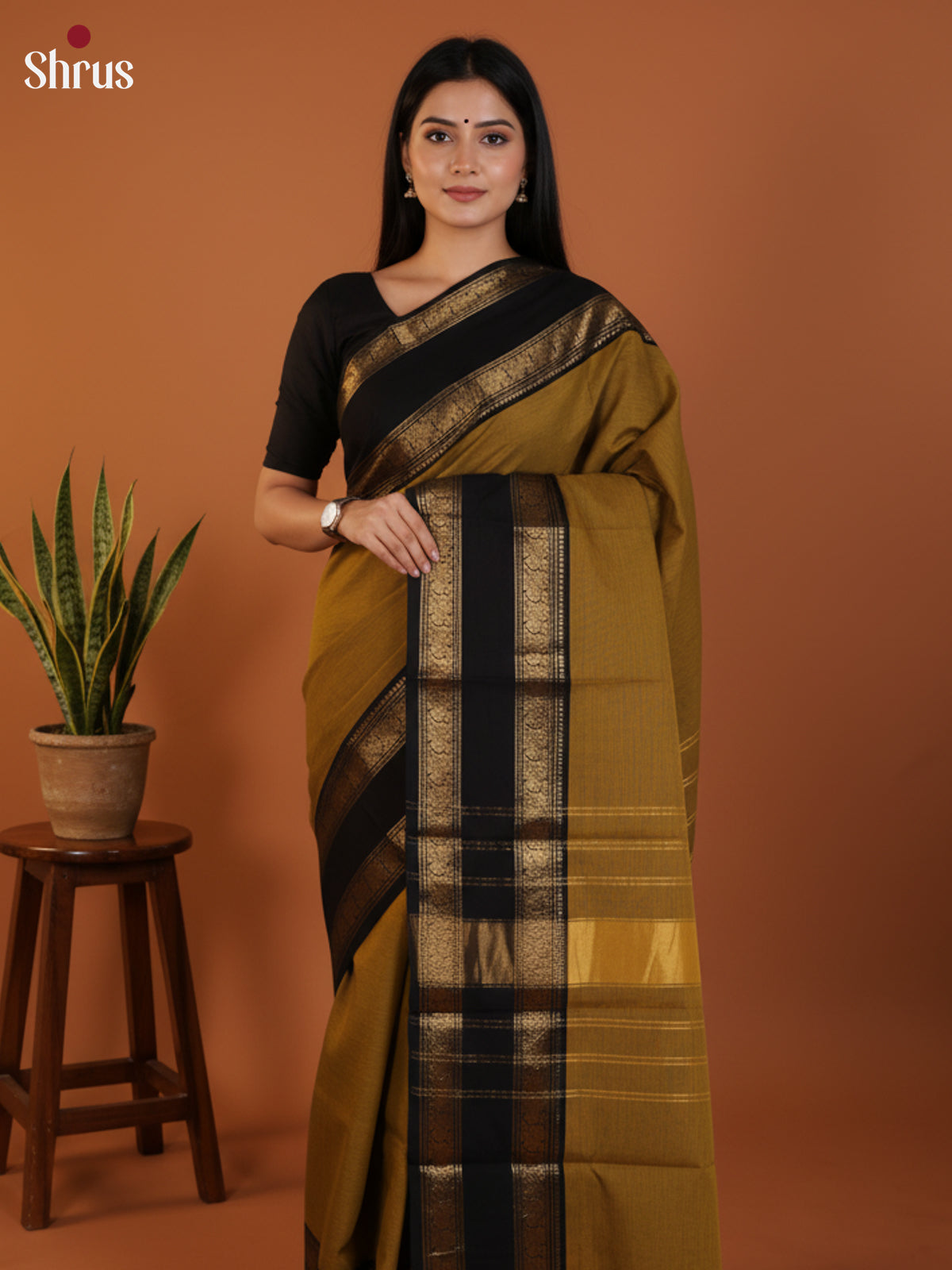 DLS13012 - Chettinad Cotton Saree - Shop on Shrus.com