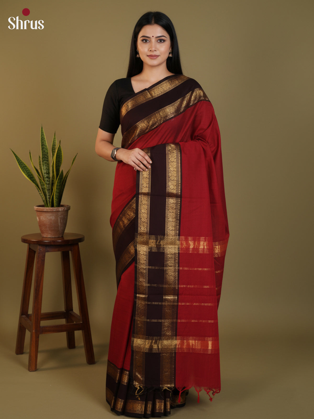 DLS13018 - Chettinad Cotton Saree - Shop on Shrus.com
