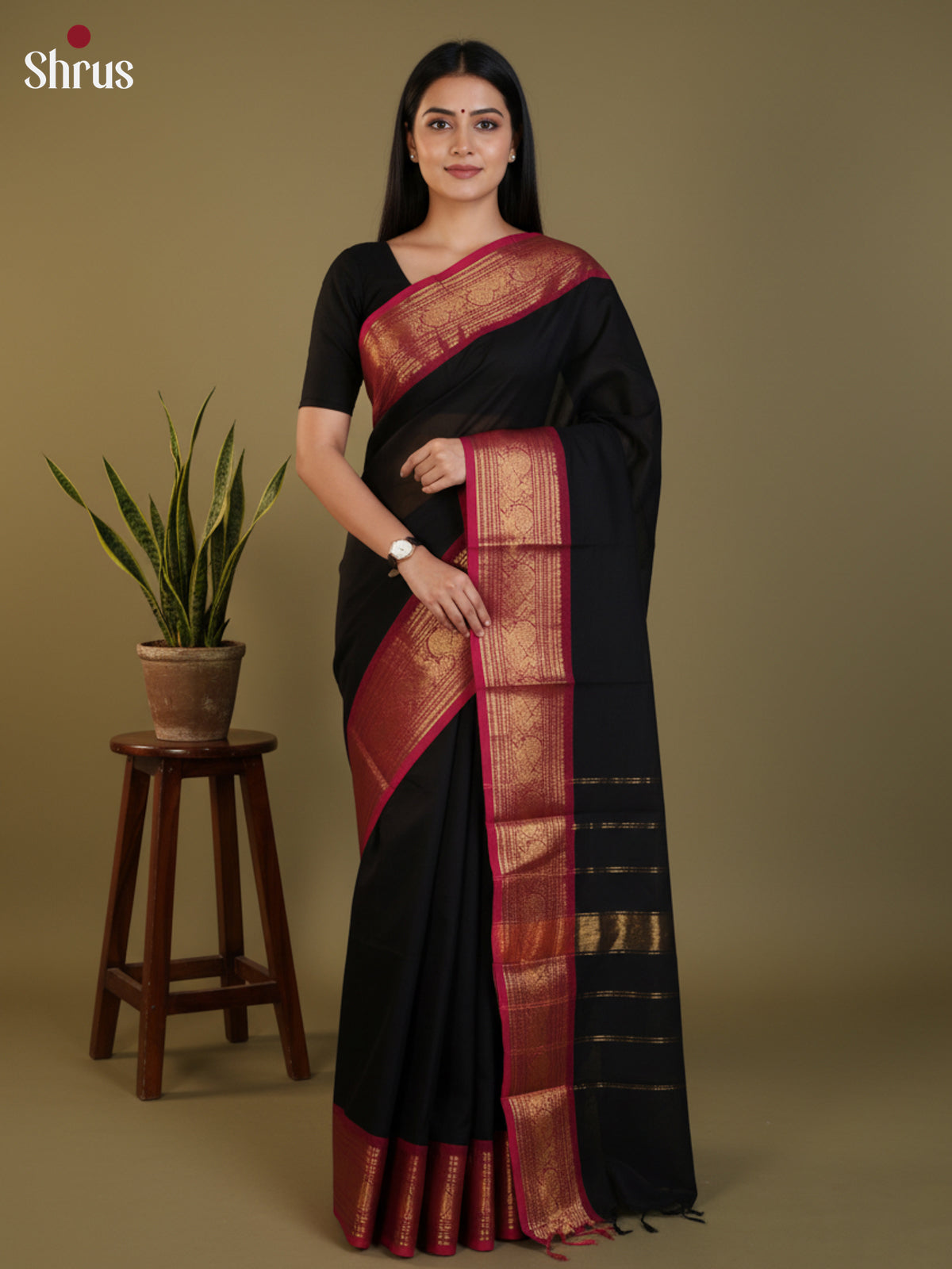 DLS13024 - Chettinad Cotton Saree - Shop on Shrus.com