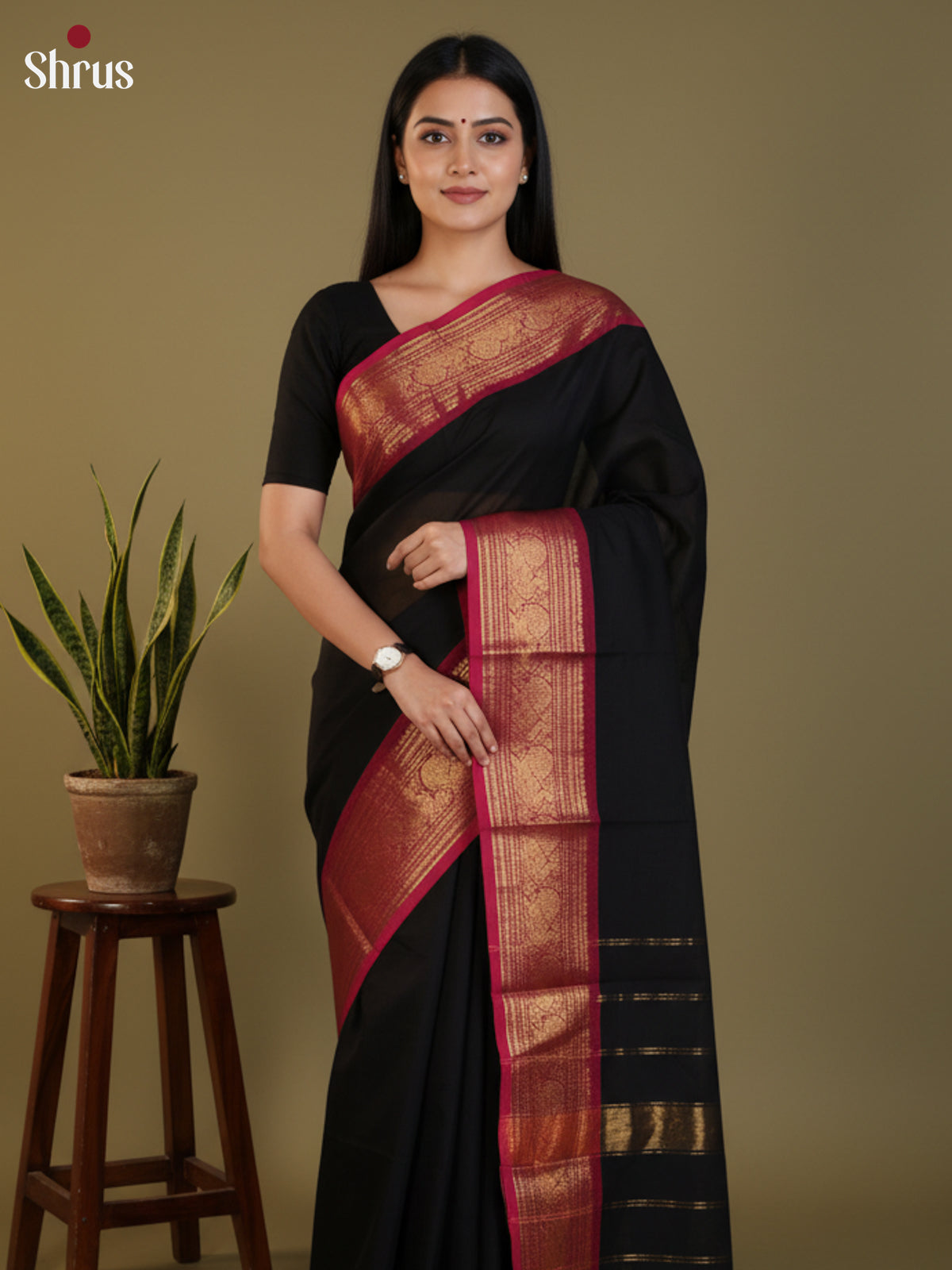 DLS13024 - Chettinad Cotton Saree - Shop on Shrus.com