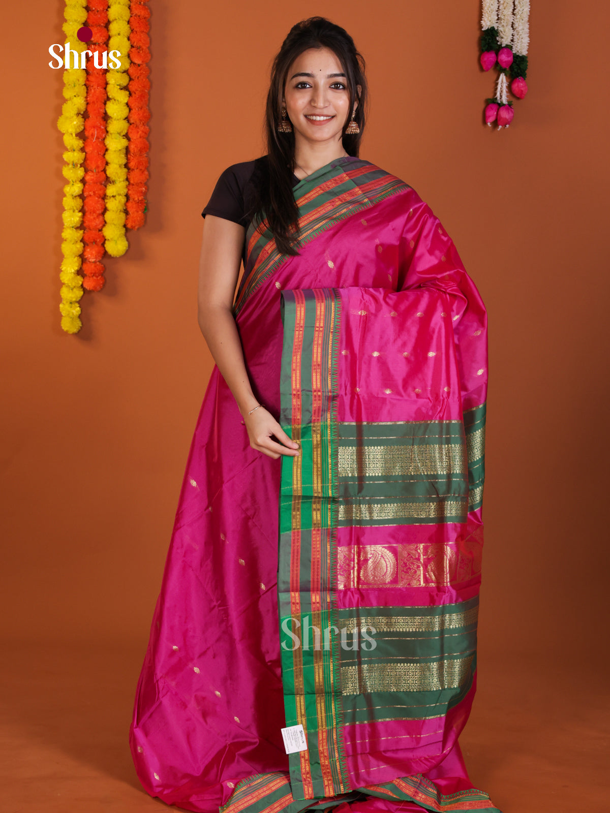 DLS13084 - Narayanpetsilk-halfpure Saree - Shop on Shrus.com