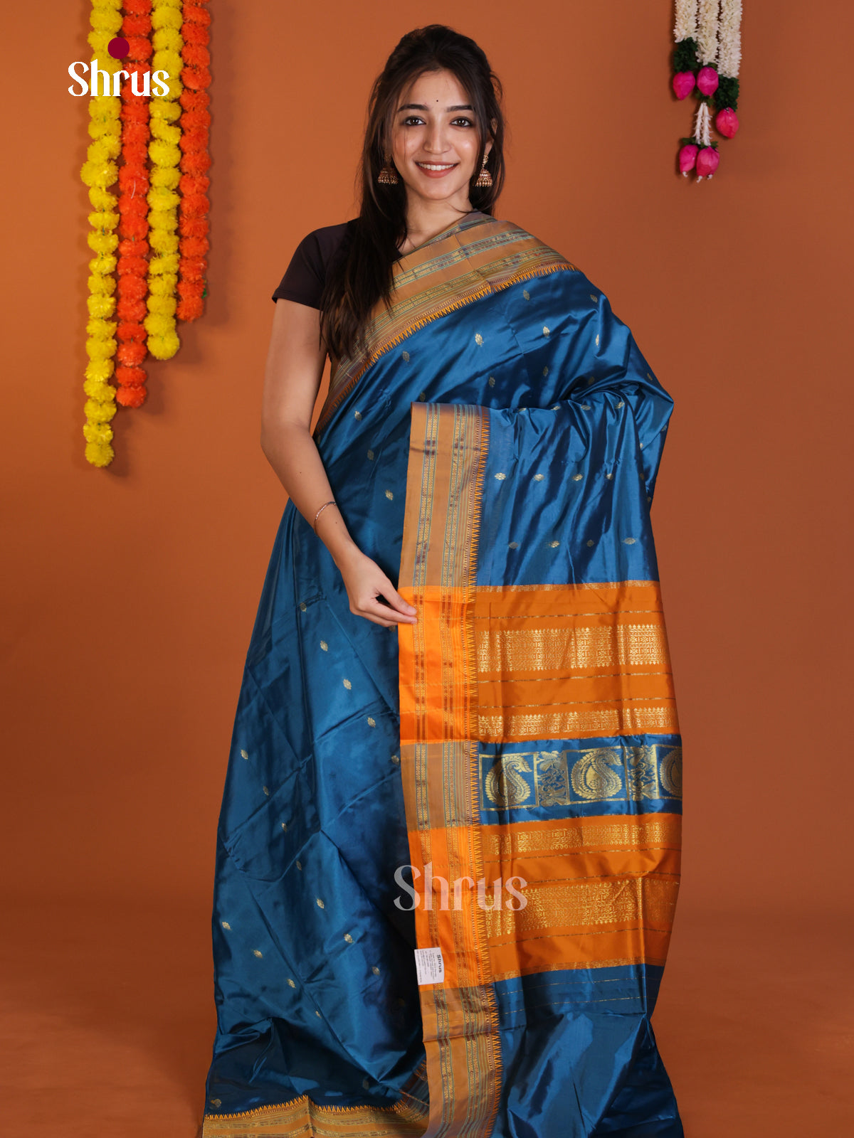 DLS13092 - Narayanpetsilk-halfpure Saree - Shop on Shrus.com