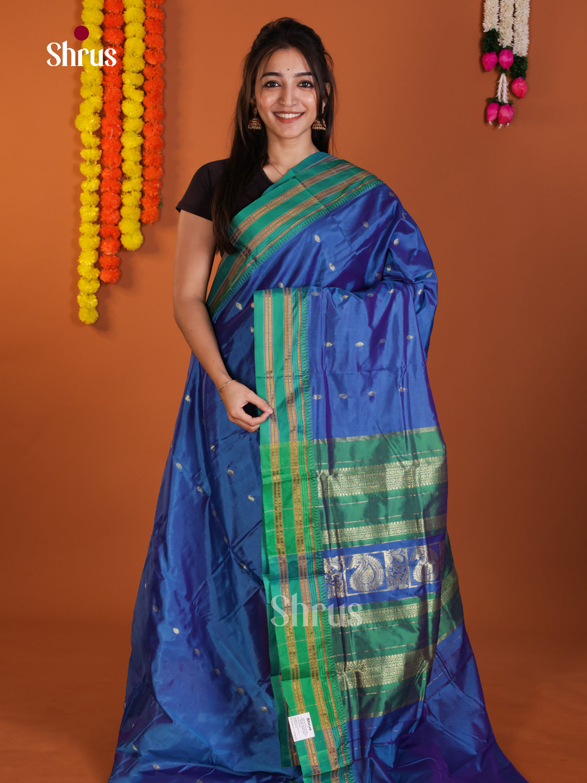 DLS13093 - Narayanpetsilk-halfpure Saree - Shop on Shrus.com