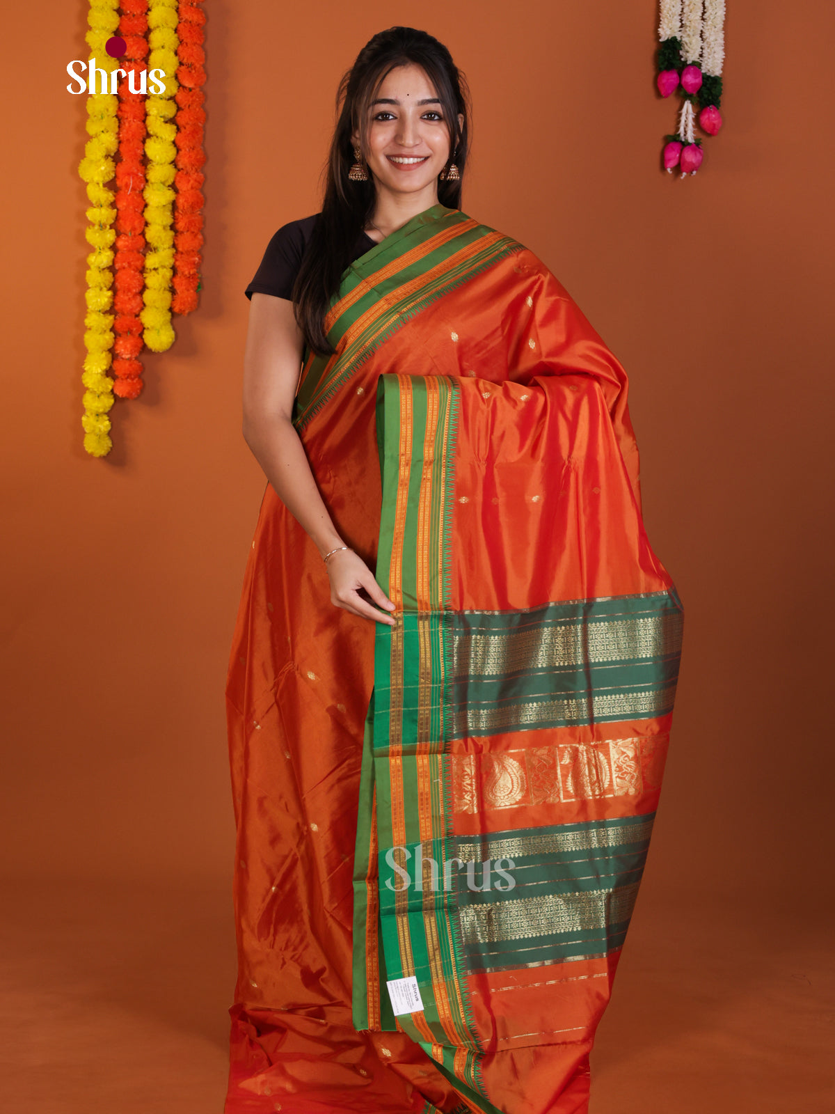 DLS13096 - Narayanpetsilk-halfpure Saree - Shop on Shrus.com
