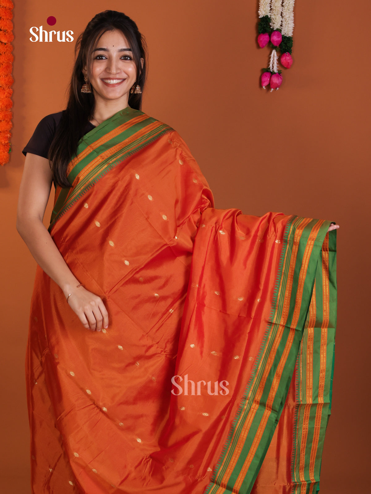 DLS13096 - Narayanpetsilk-halfpure Saree - Shop on Shrus.com