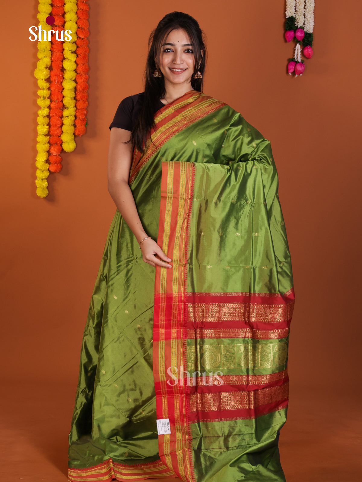 DLS13106 - Narayanpetsilk-halfpure Saree - Shop on Shrus.com