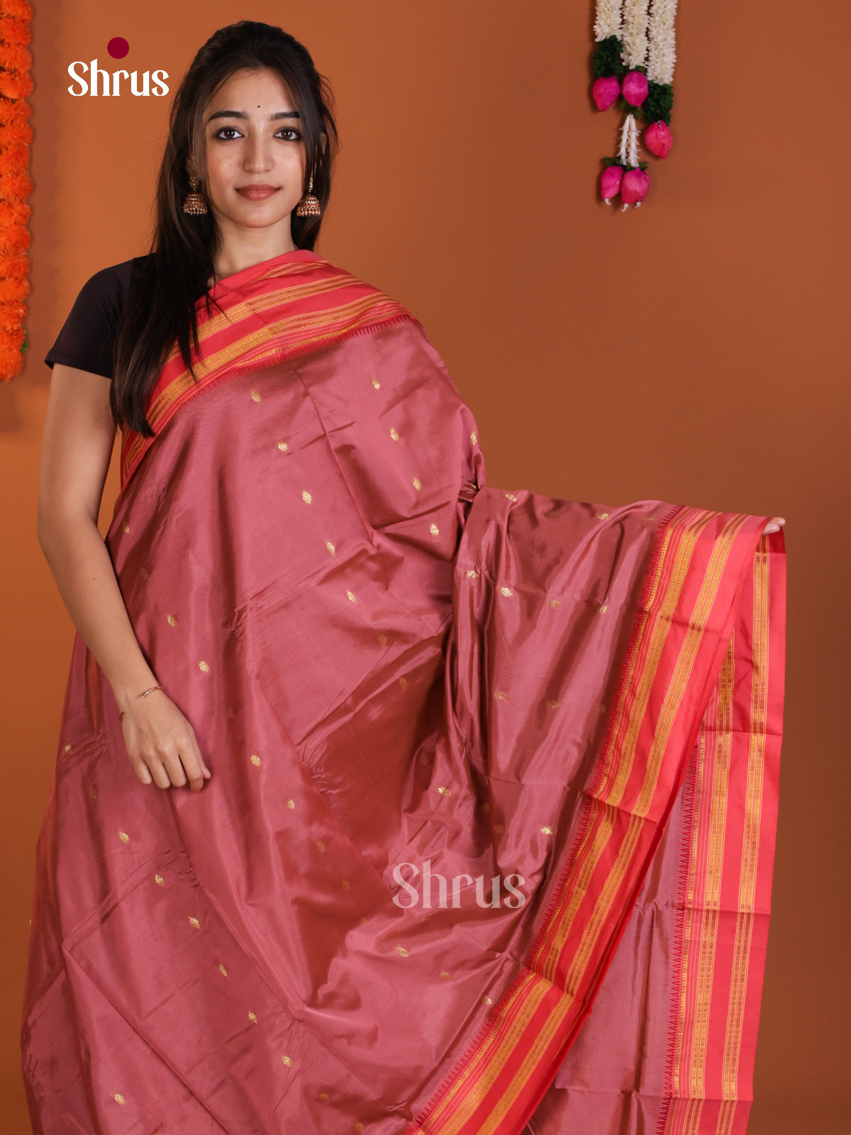 DLS13109 - Narayanpetsilk-halfpure Saree - Shop on Shrus.com
