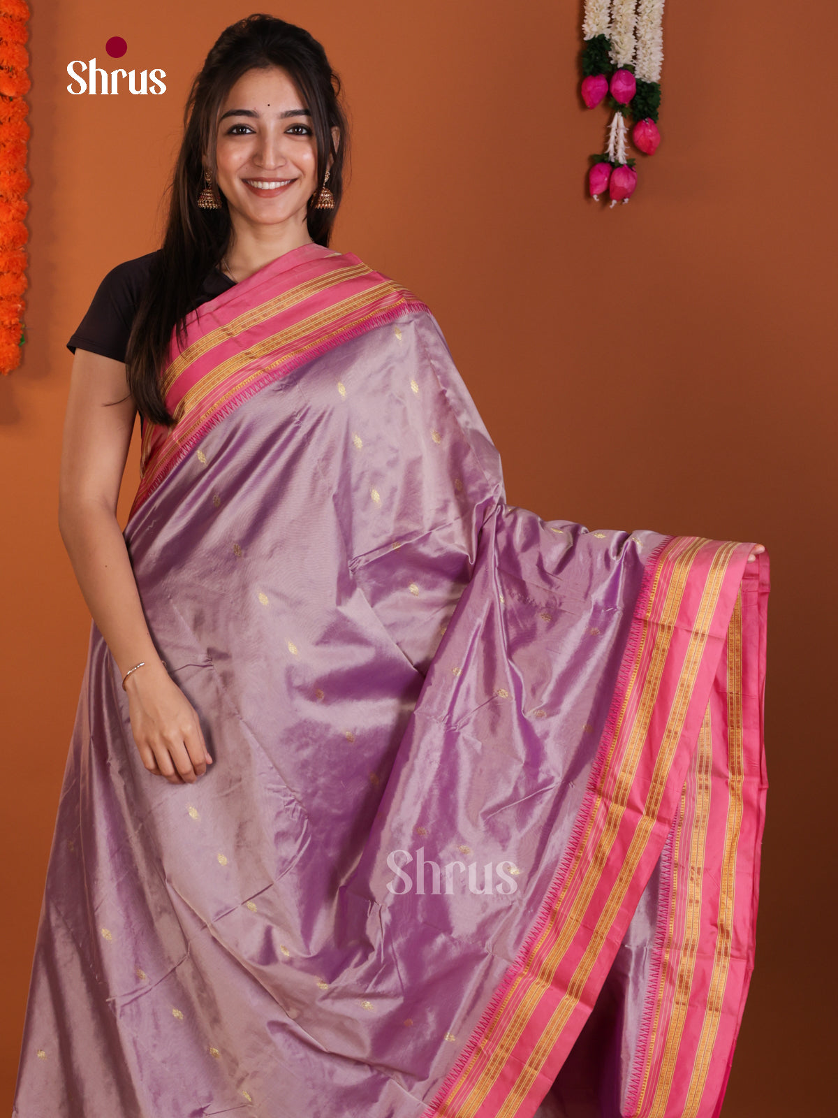 DLS13112 - Narayanpetsilk-halfpure Saree - Shop on Shrus.com