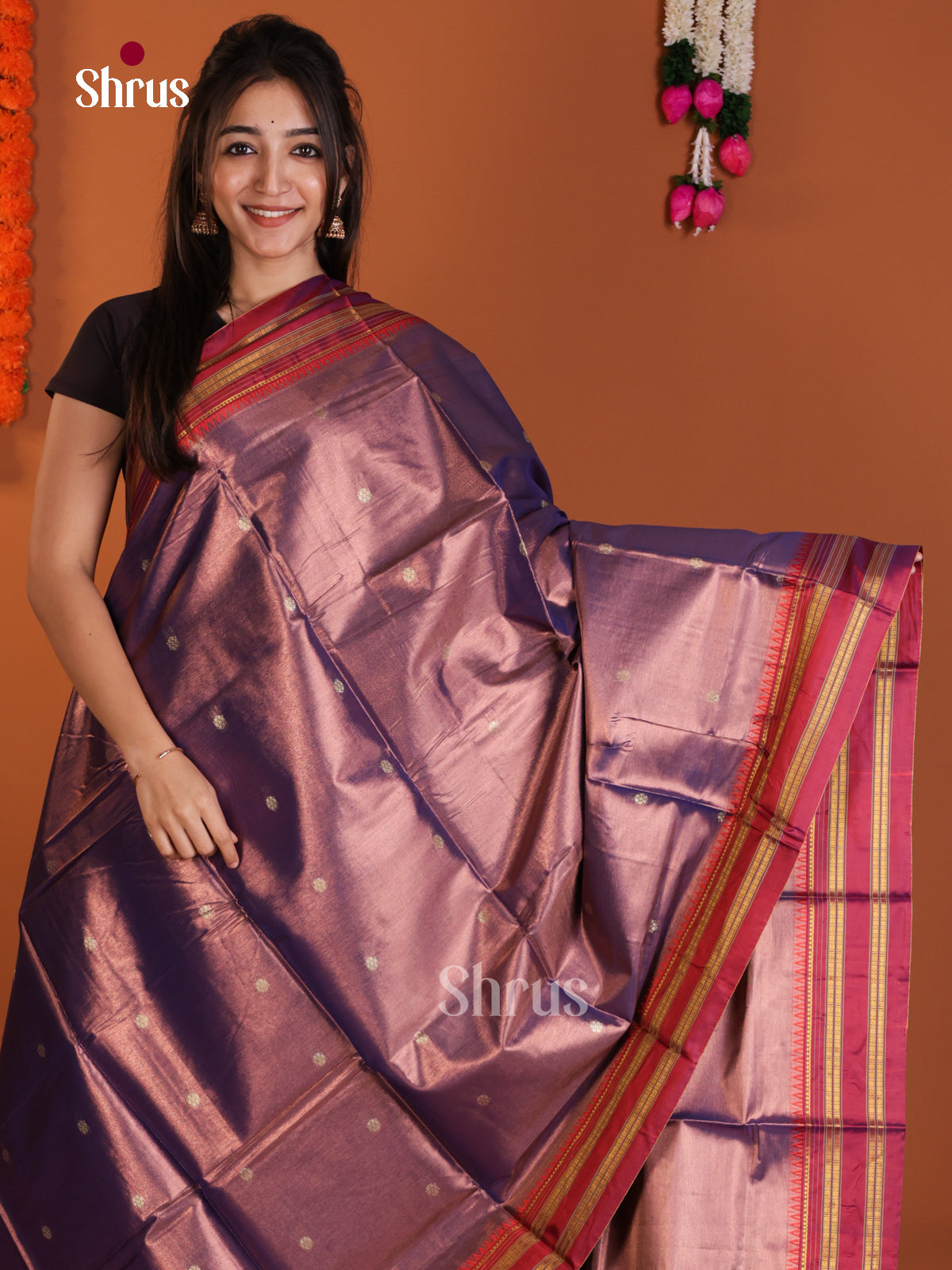 DLS13117 - Narayanpetsilk-halfpure Saree - Shop on Shrus.com