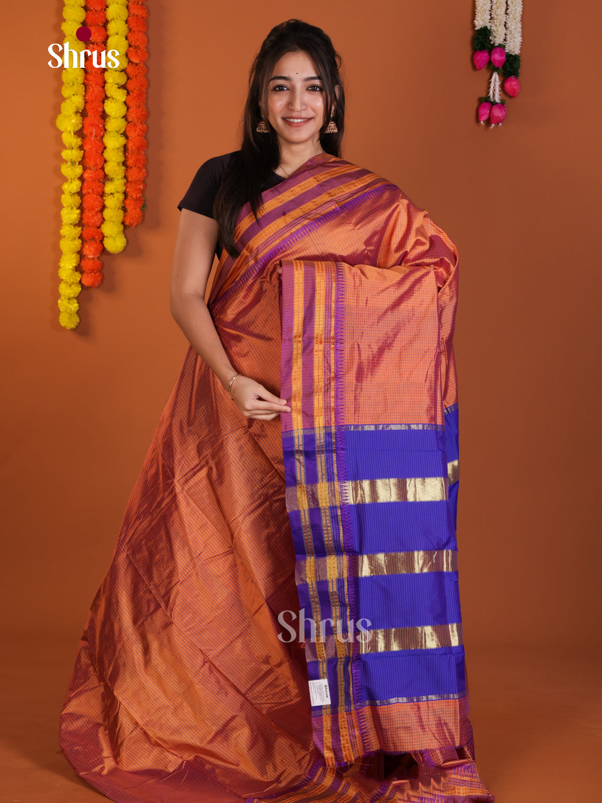 DLS13122 - Narayanpetsilk-halfpure Saree - Shop on Shrus.com