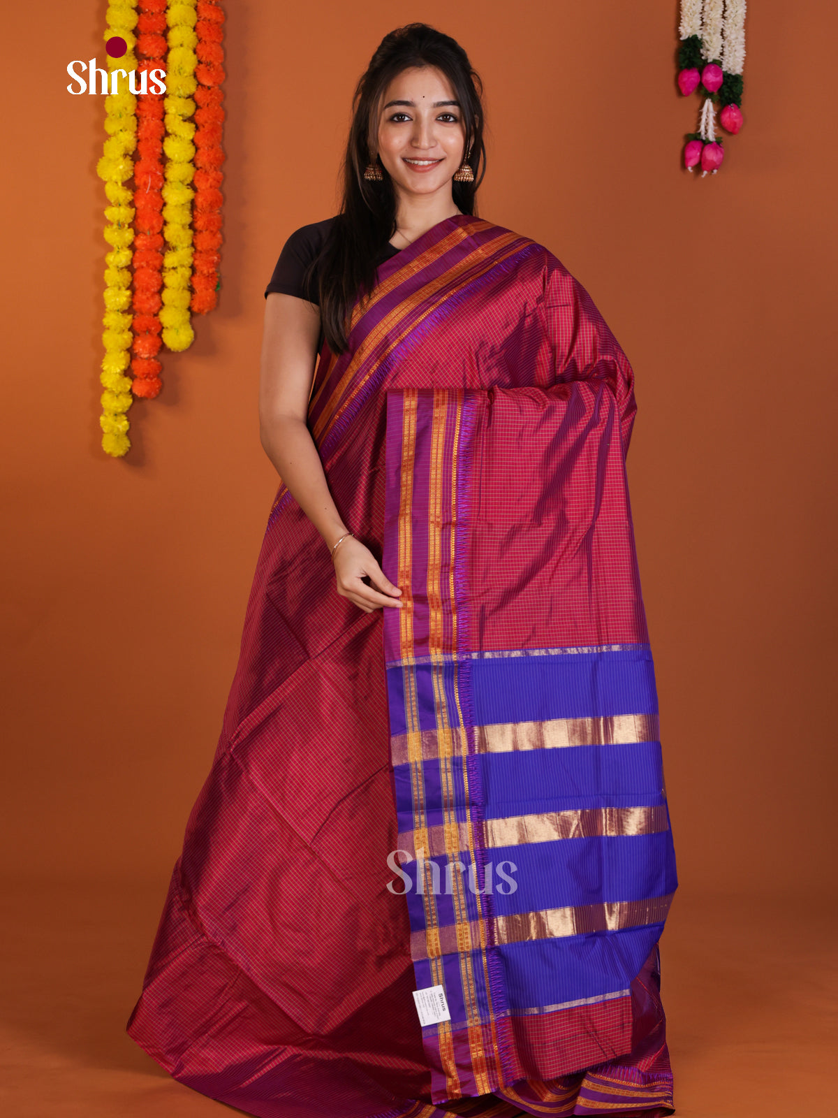 DLS13123 - Narayanpetsilk-halfpure Saree - Shop on Shrus.com