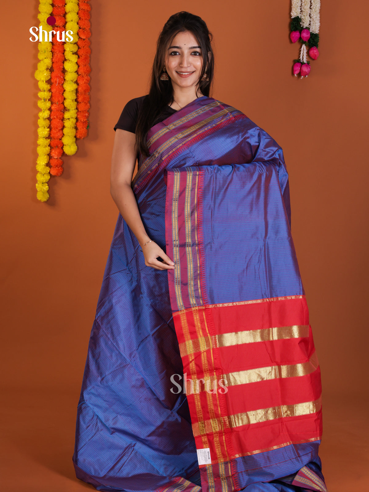 DLS13127 - Narayanpetsilk-halfpure Saree - Shop on Shrus.com