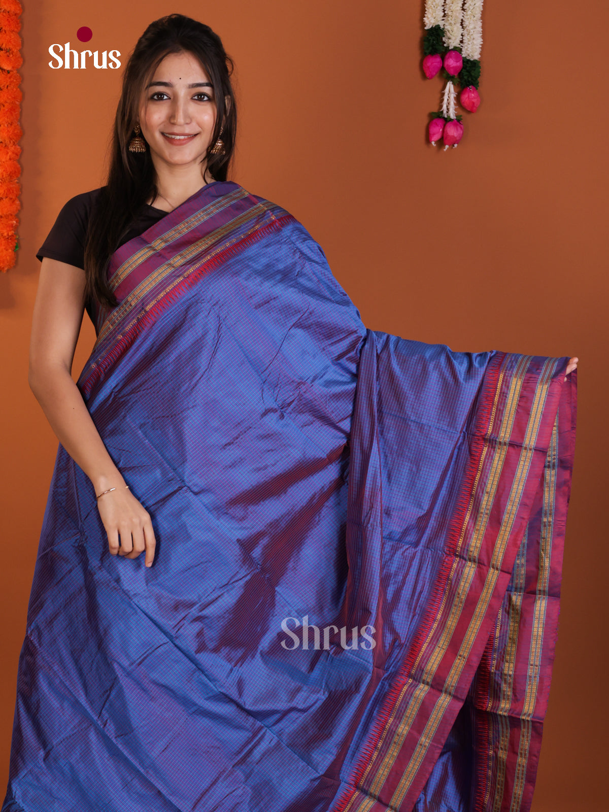 DLS13127 - Narayanpetsilk-halfpure Saree - Shop on Shrus.com