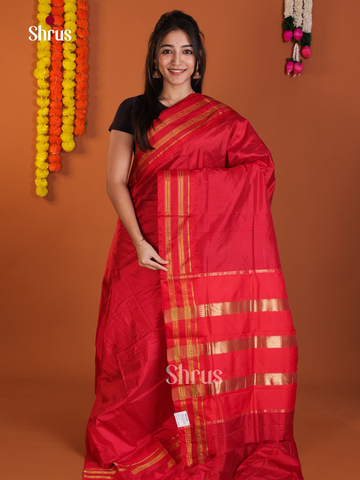 DLS13130 - Narayanpetsilk-halfpure Saree - Shop on Shrus.com