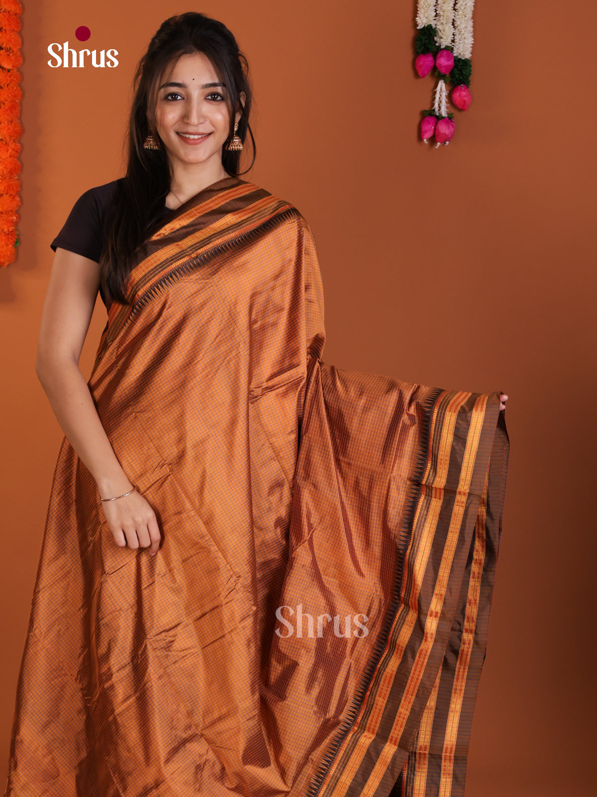 DLS13132 - Narayanpetsilk-halfpure Saree - Shop on Shrus.com