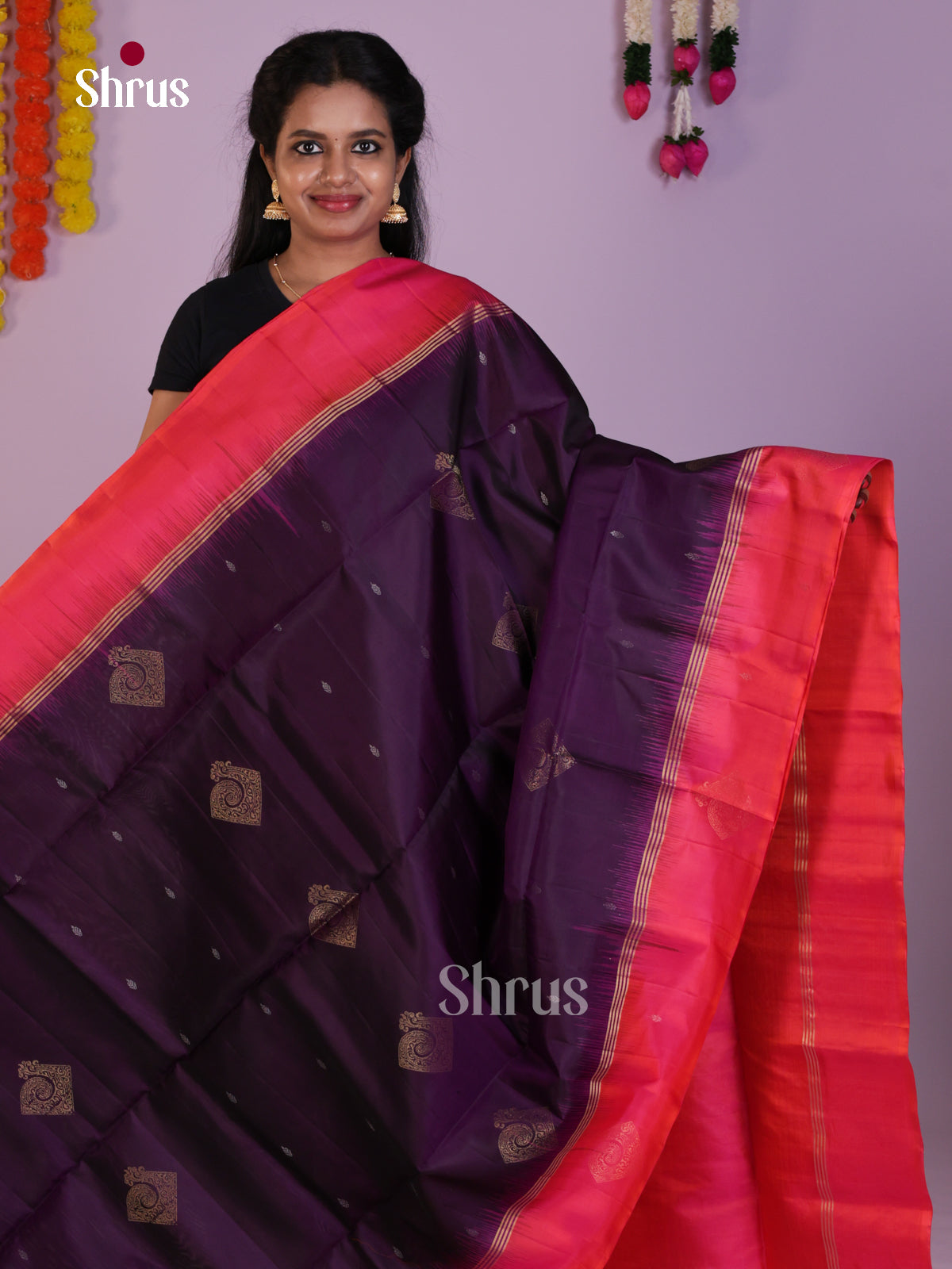 DLS15028 - Soft Silk (HR) Saree - Shop on Shrus.com