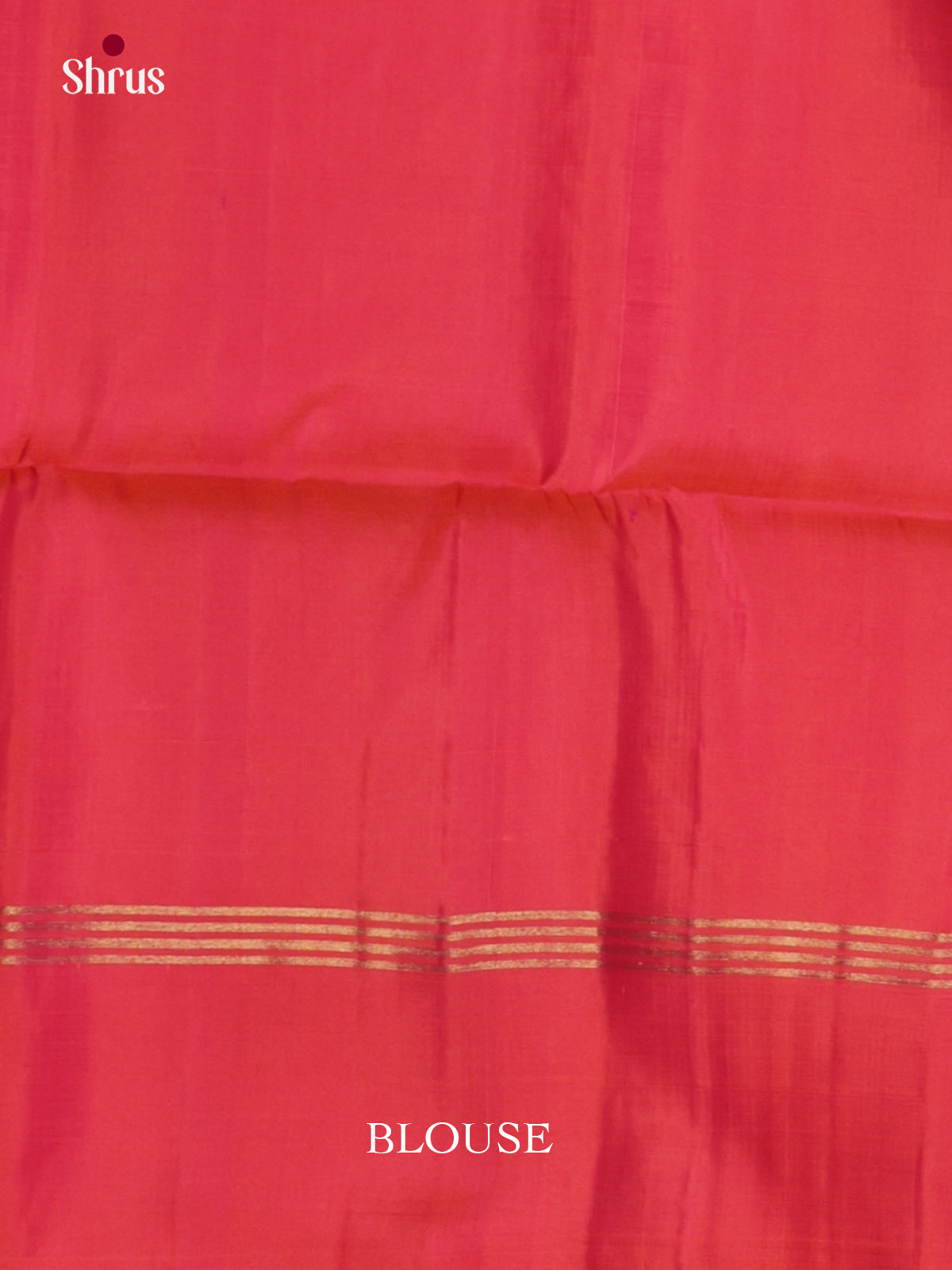 Chic & Elegant Blue  & Oragish Pink Soft Silk Saree with zari floral buttas & brocade pallu - Shop on Shrus.com