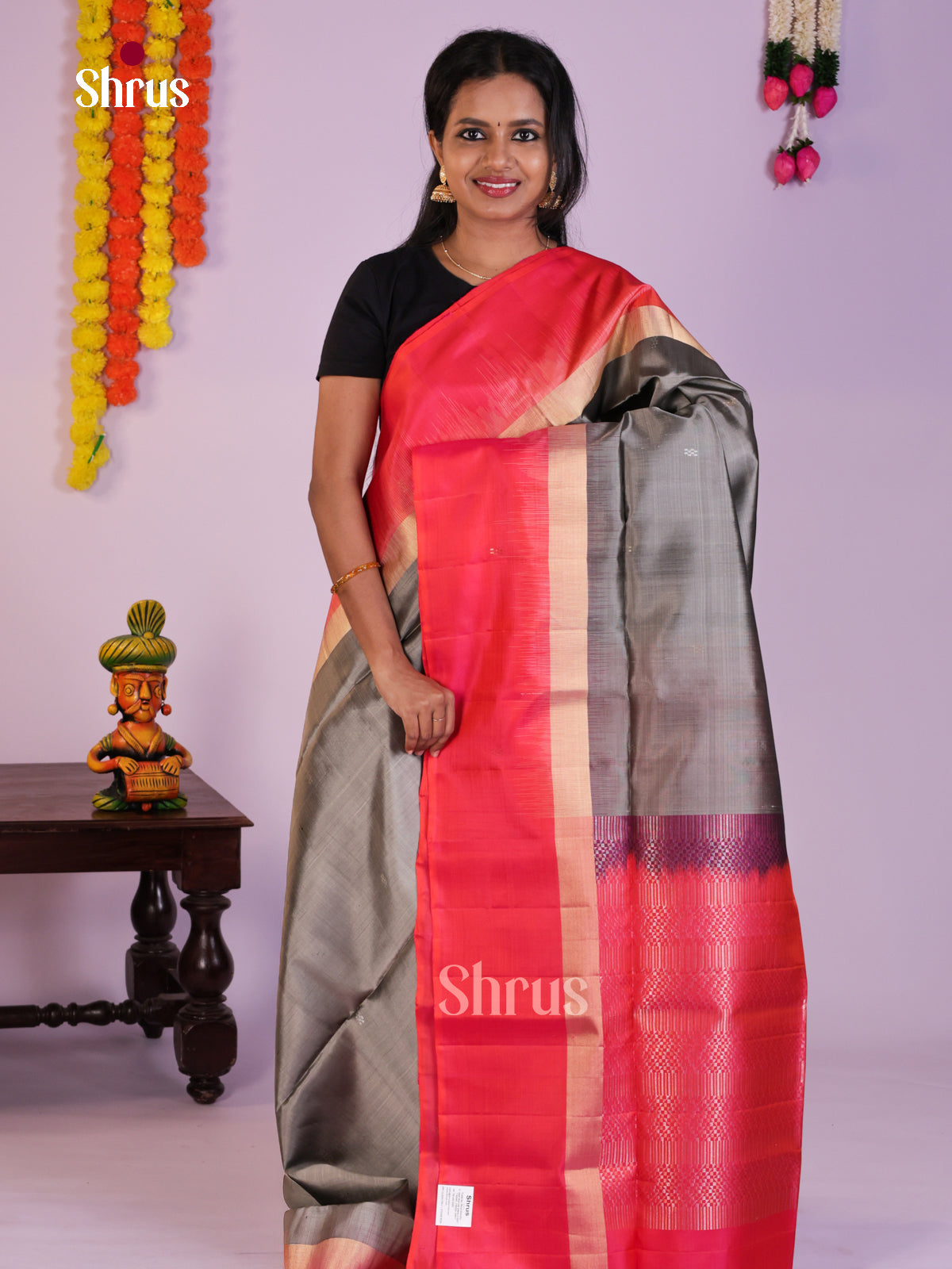 DLS15054 - Soft Silk (HR) Saree - Shop on Shrus.com