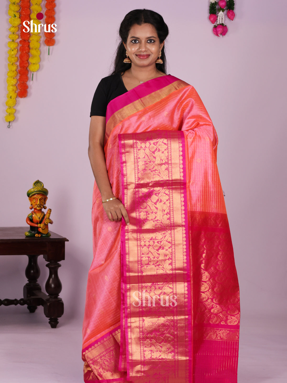 DLS15063 - Korvai-Big border Saree