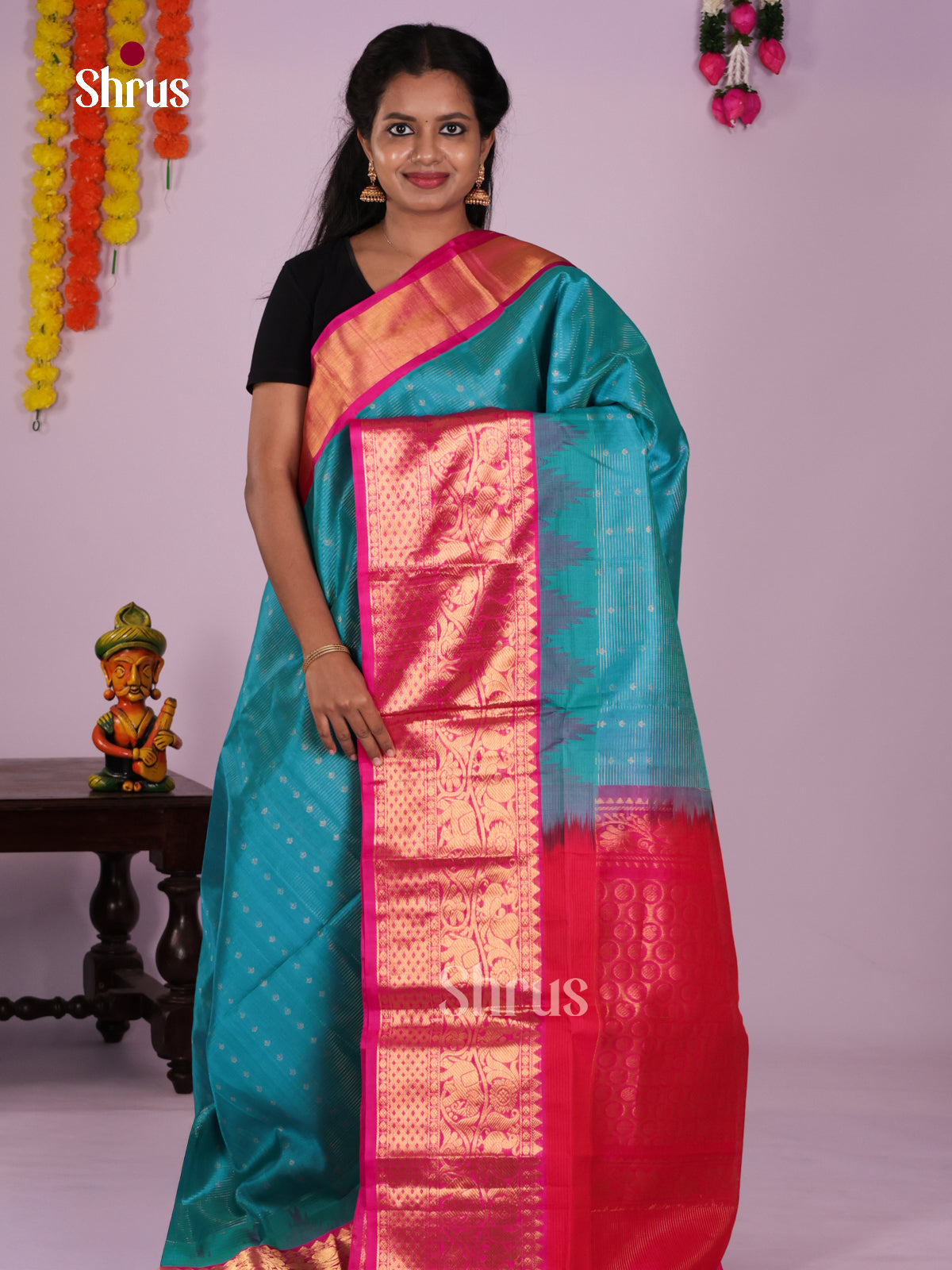 DLS15065 - Korvai-Big border Saree