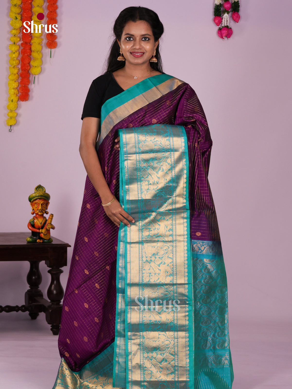 DLS15068 - Korvai-Big border Saree