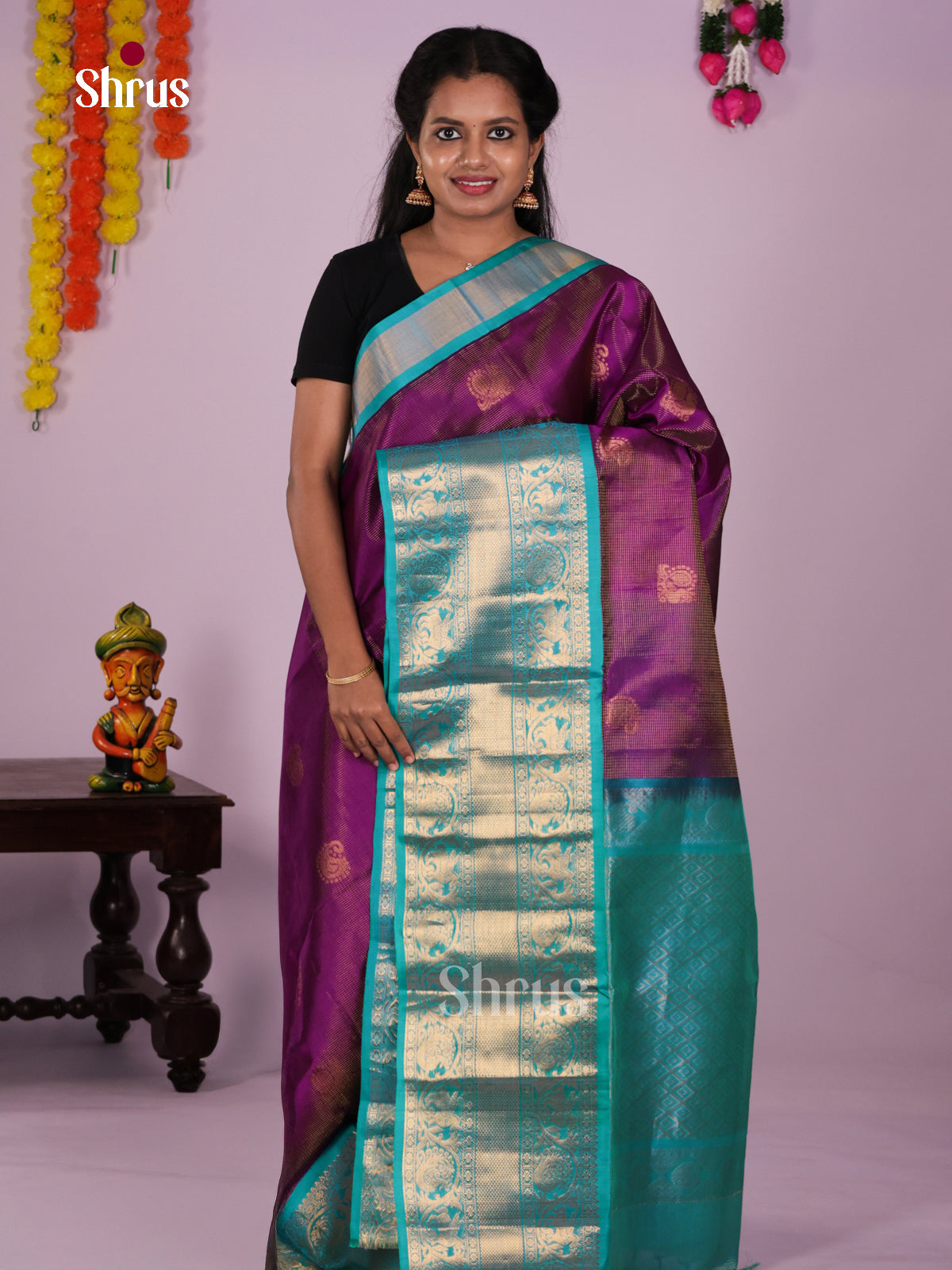 DLS15071 - Korvai-Big border Saree