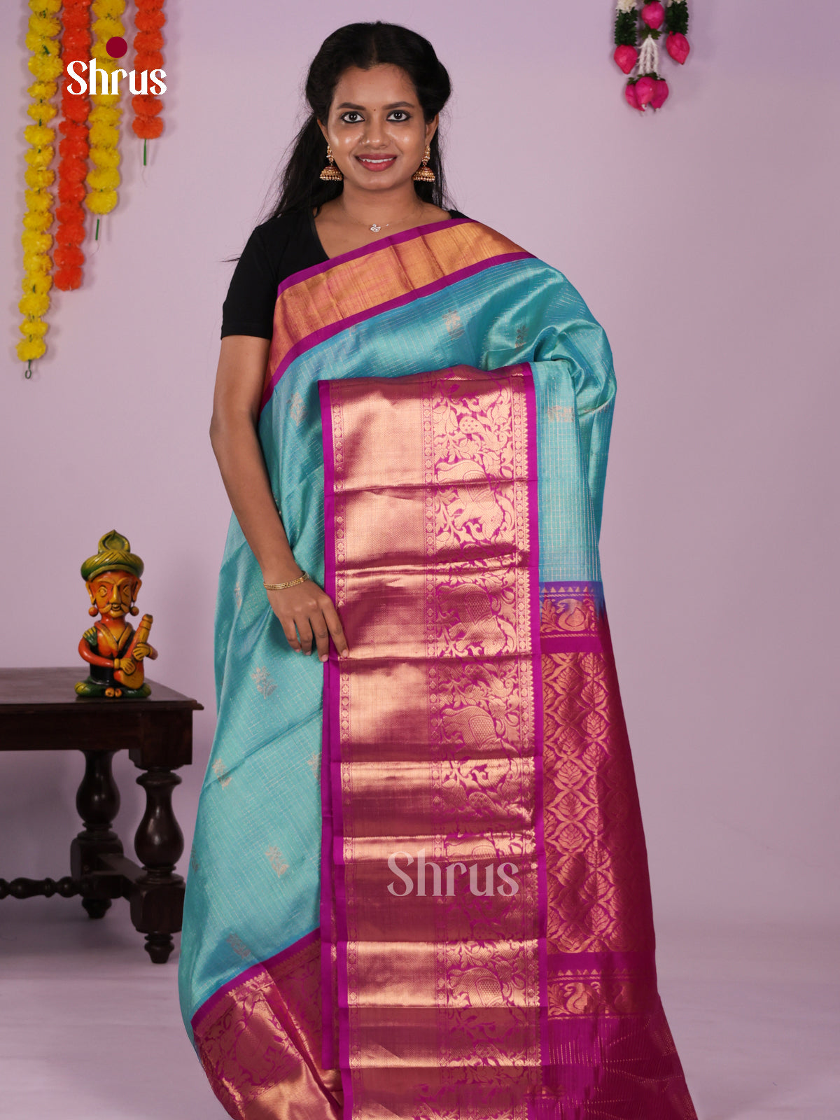 DLS15074 - Korvai-Big border Saree