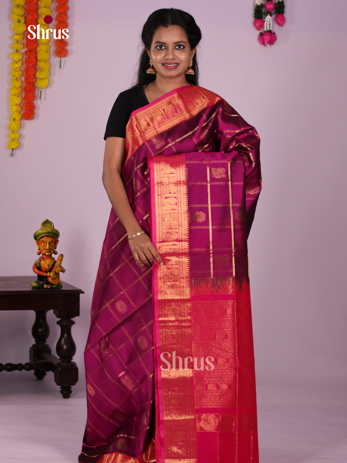 DLS15078 - NON KORVAI SMALL BORDER Saree