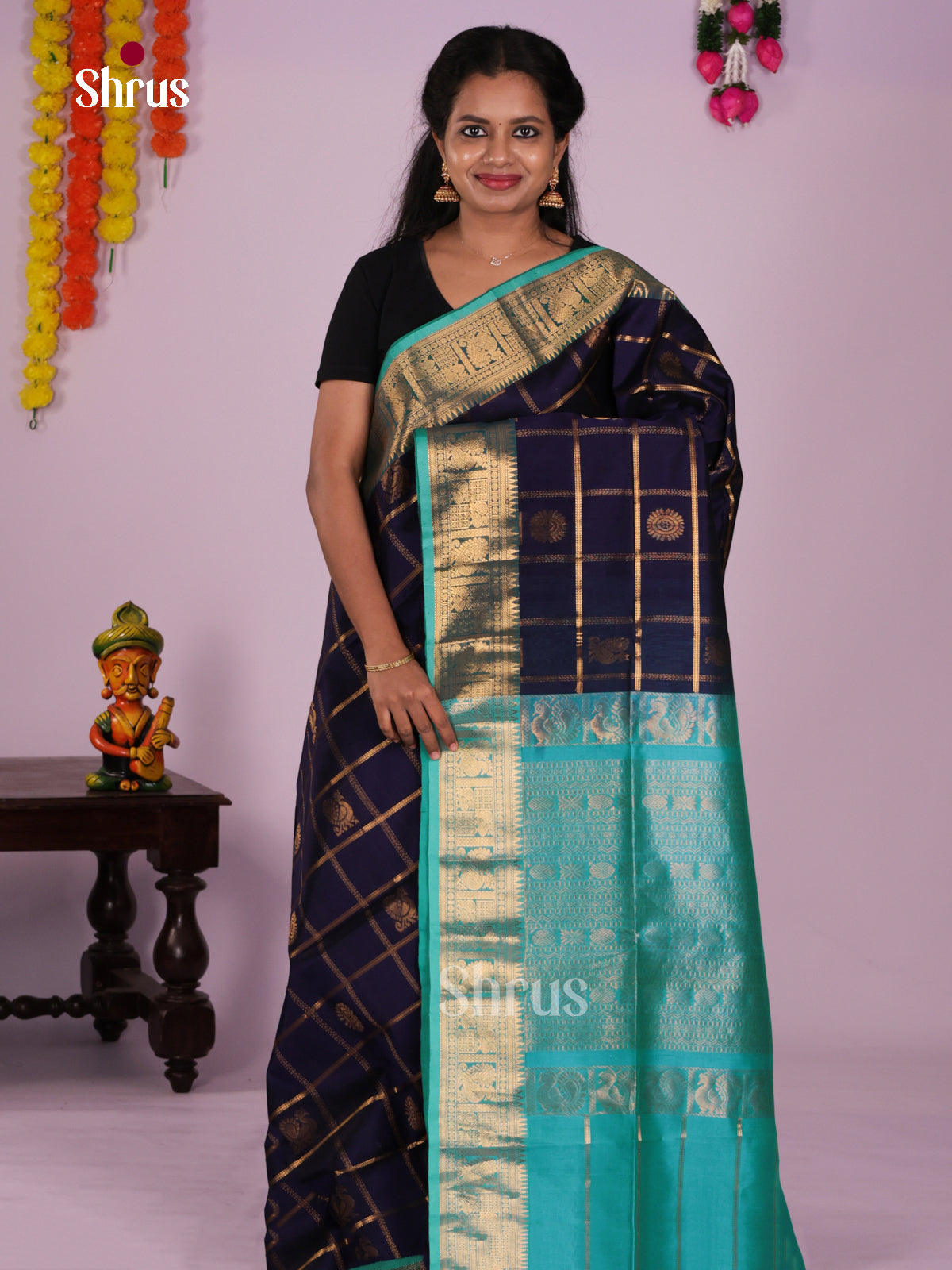 DLS15079 - NON KORVAI SMALL BORDER Saree