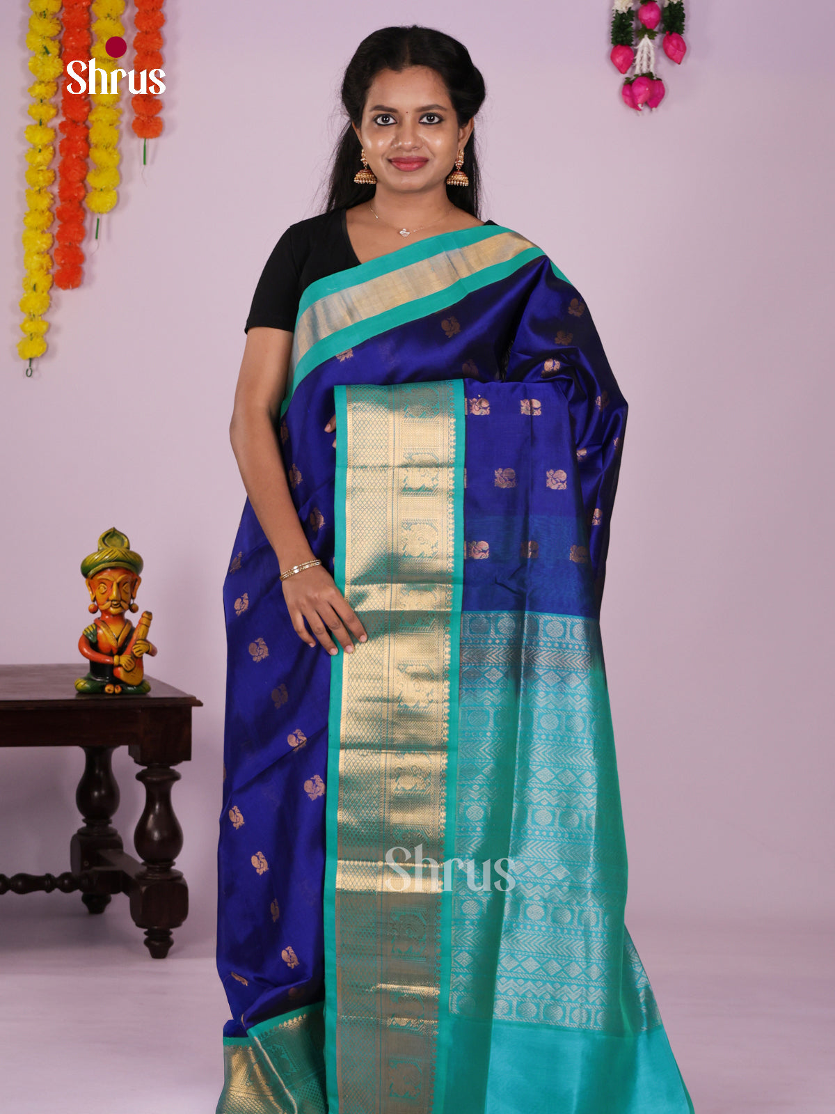 DLS15085 - Korvai-Medium border Saree