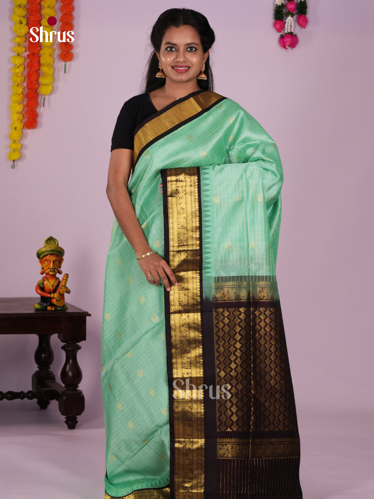 DLS15095 - Korvai-Small border Saree