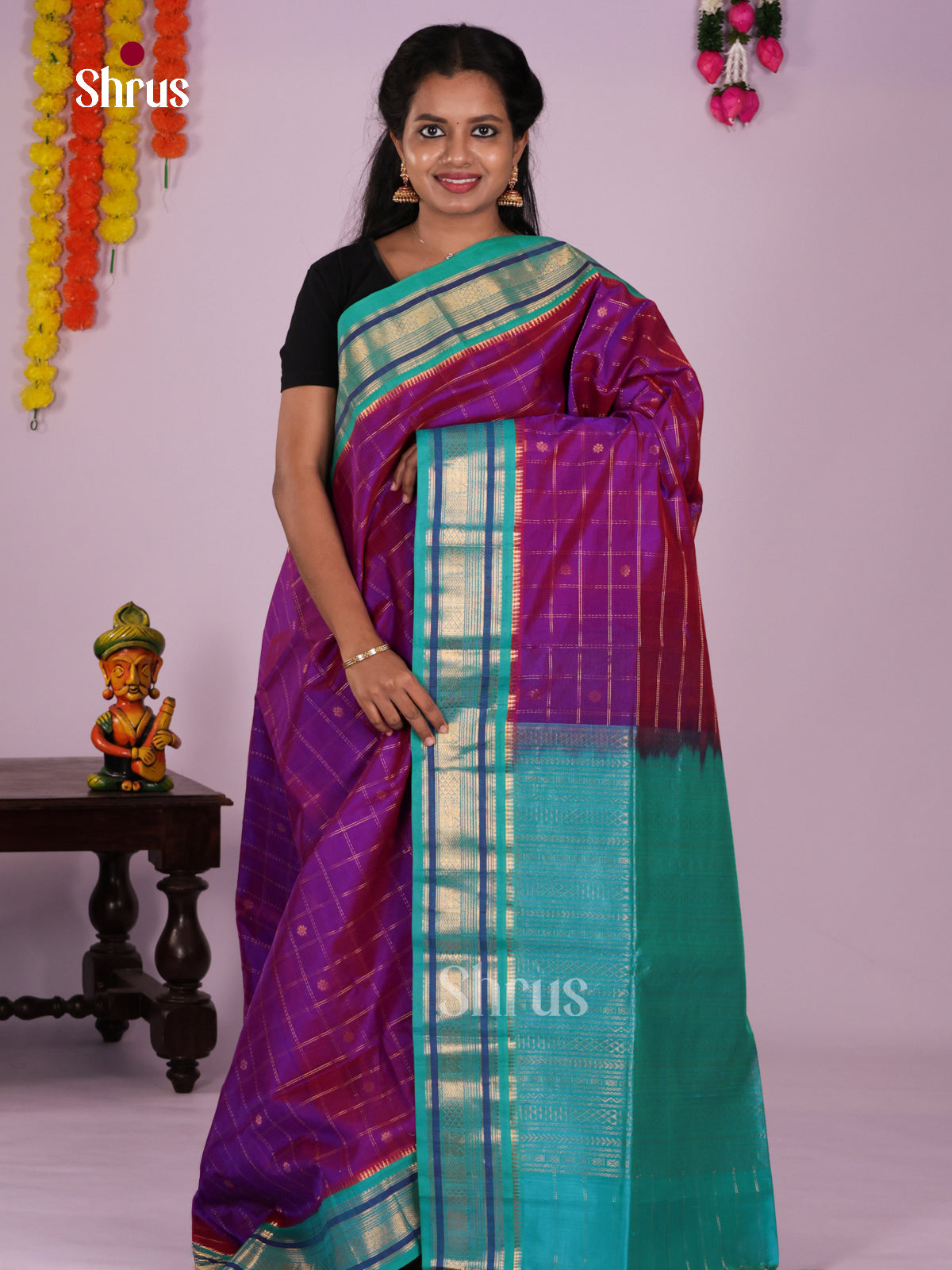DLS15099 - Korvai-Small border Saree