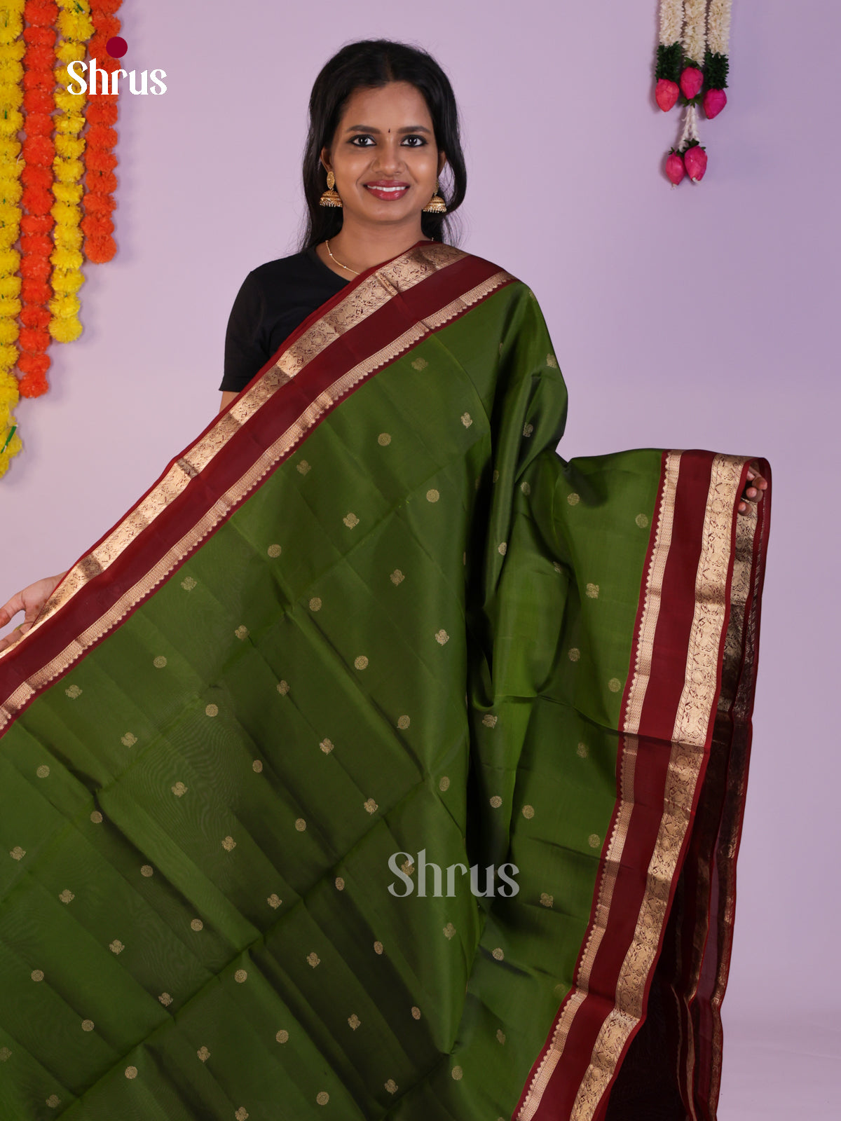 DLS15113 - Soft Silk (LR) Saree - Shop on Shrus.com