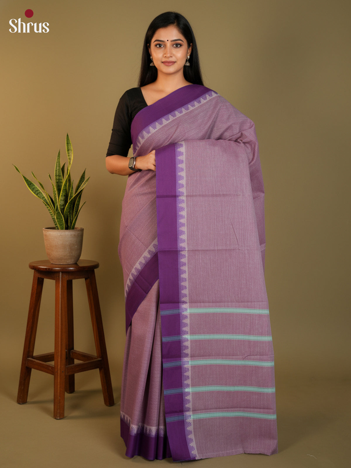 DLS15183 - South Cotton Saree - Shop on Shrus.com